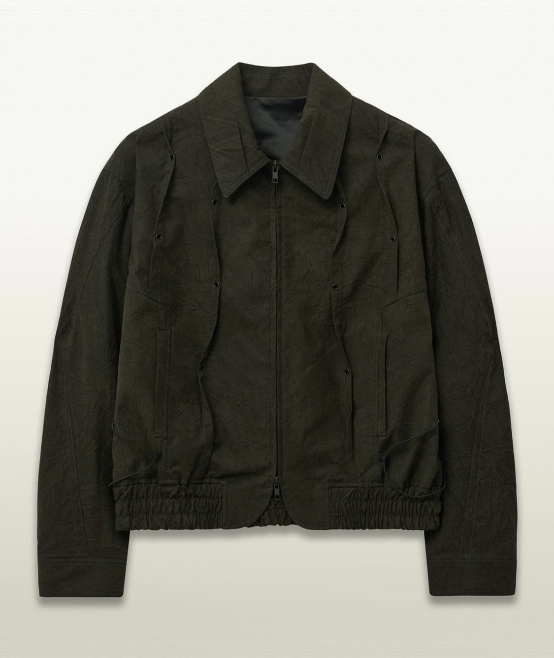 엘무드 커브드 밸리 크랙 워시드 블루종 자켓 버닝 블랙 46 상품이미지3