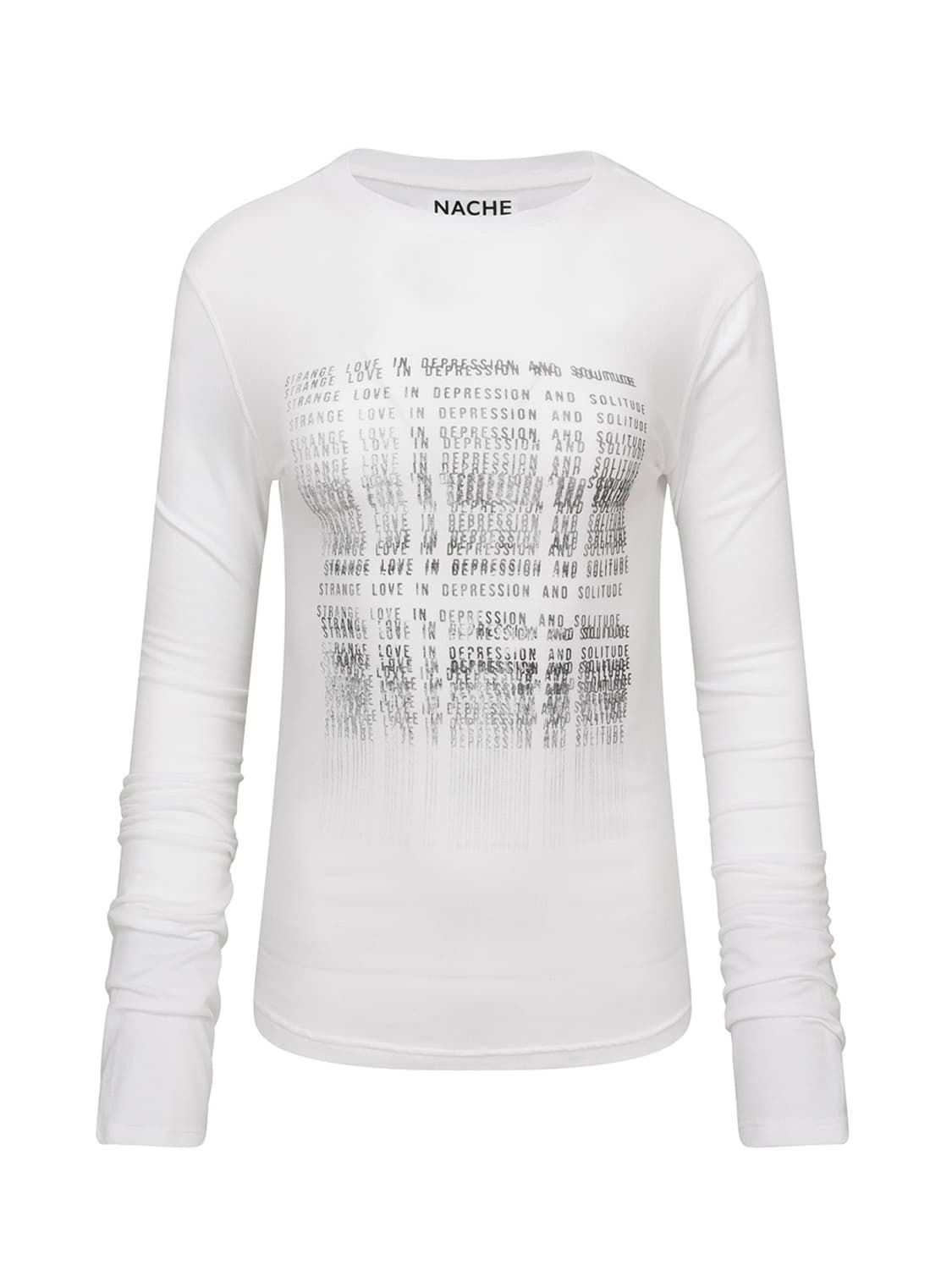 나체 nache SEAL PRINTED LONG SLEEVE IVORY 상품이미지3