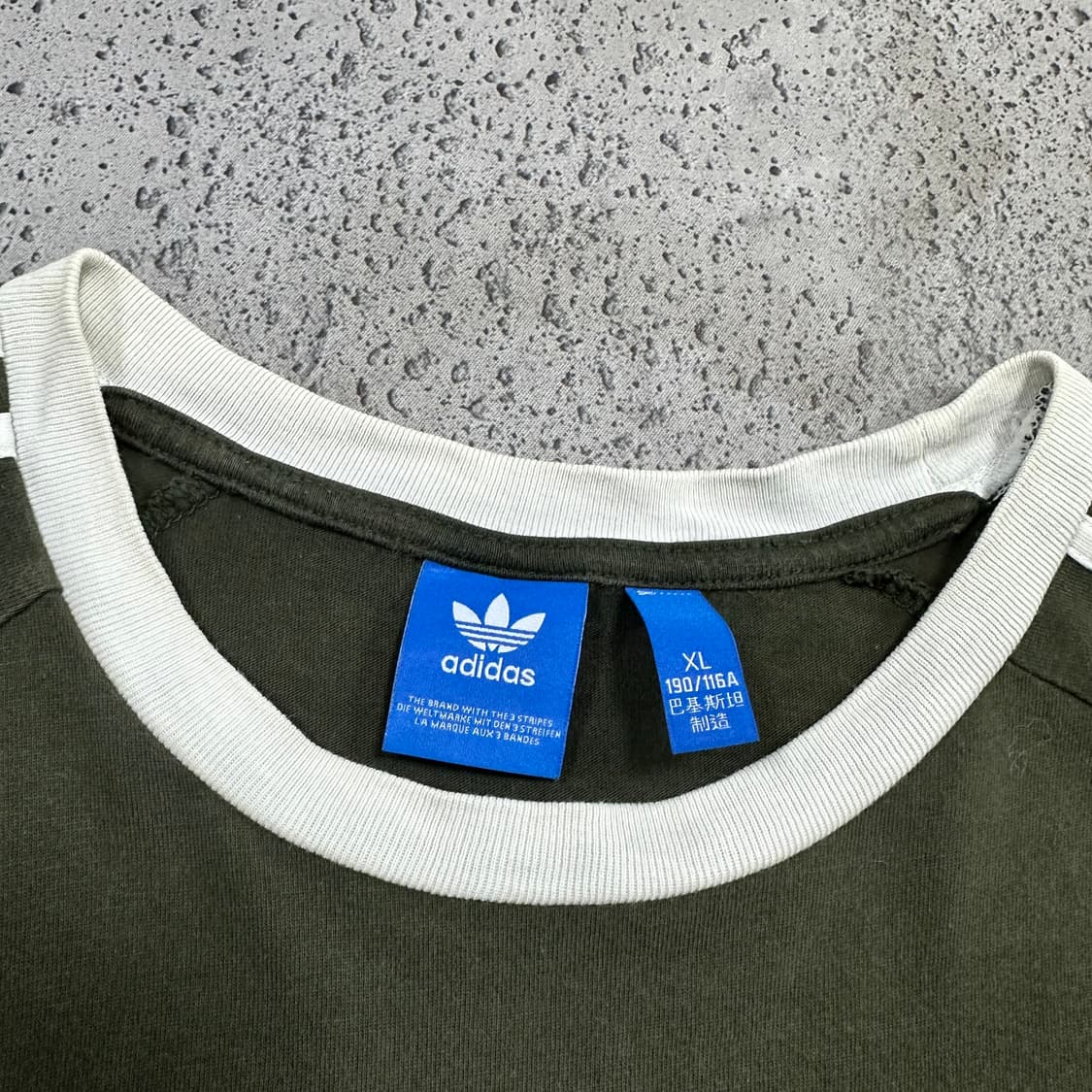 ✨ (바배) 아디다스 대장 카키 블록코어 반팔티  상품이미지6