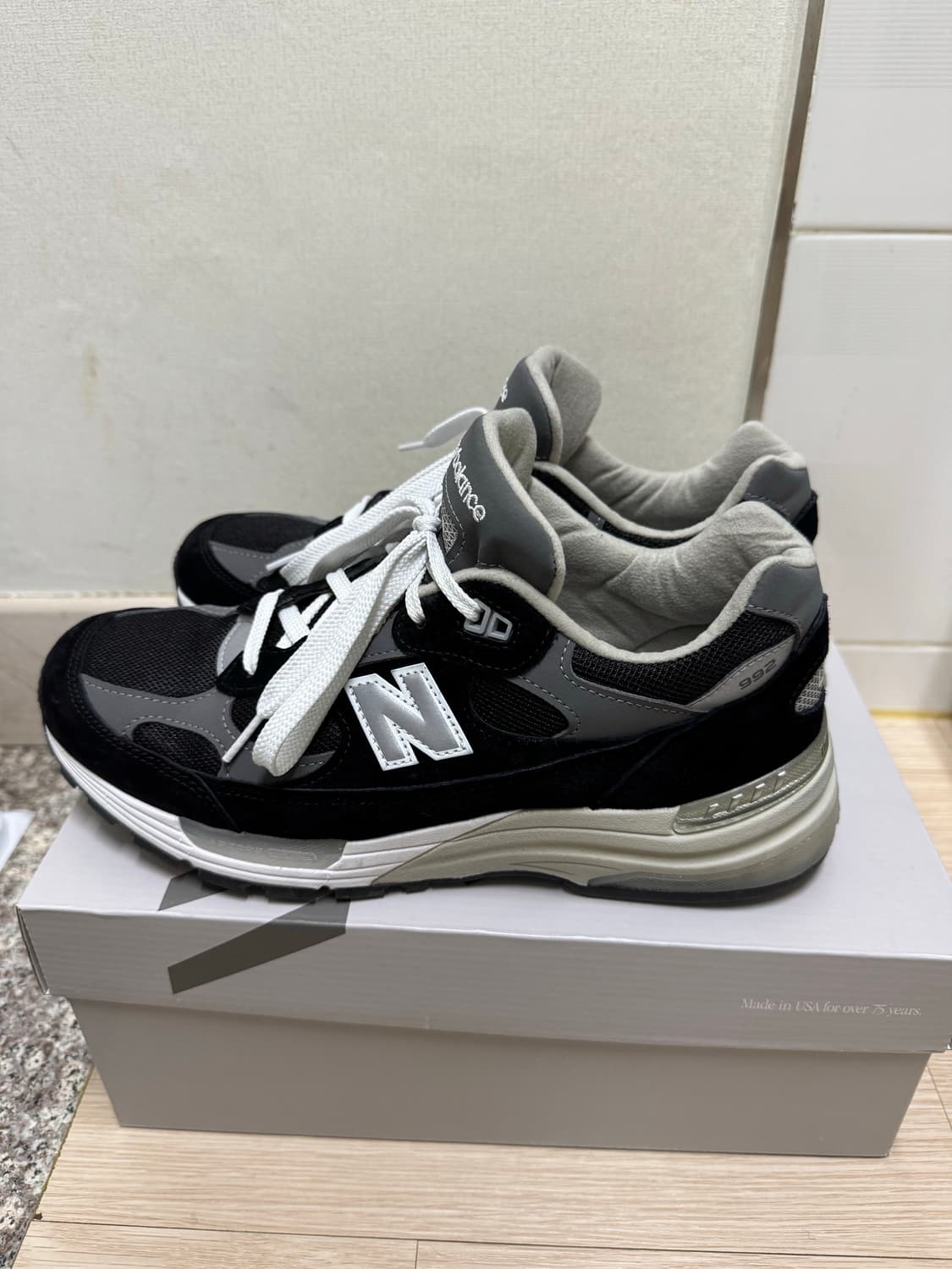 (270)뉴발란스 992 블랙/그레이 상품이미지4