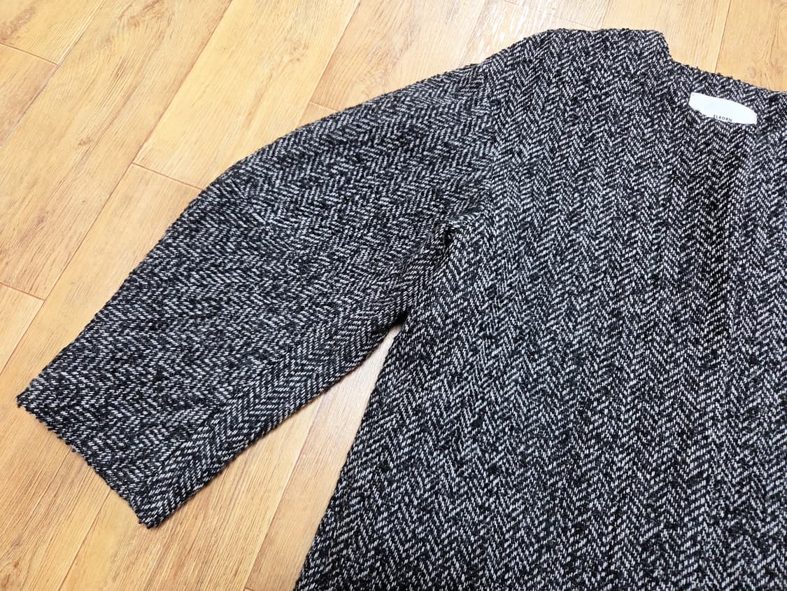 엘보른(ELBORN) 헤링본 울 코쿤코트 55-66 새상품 상품이미지8