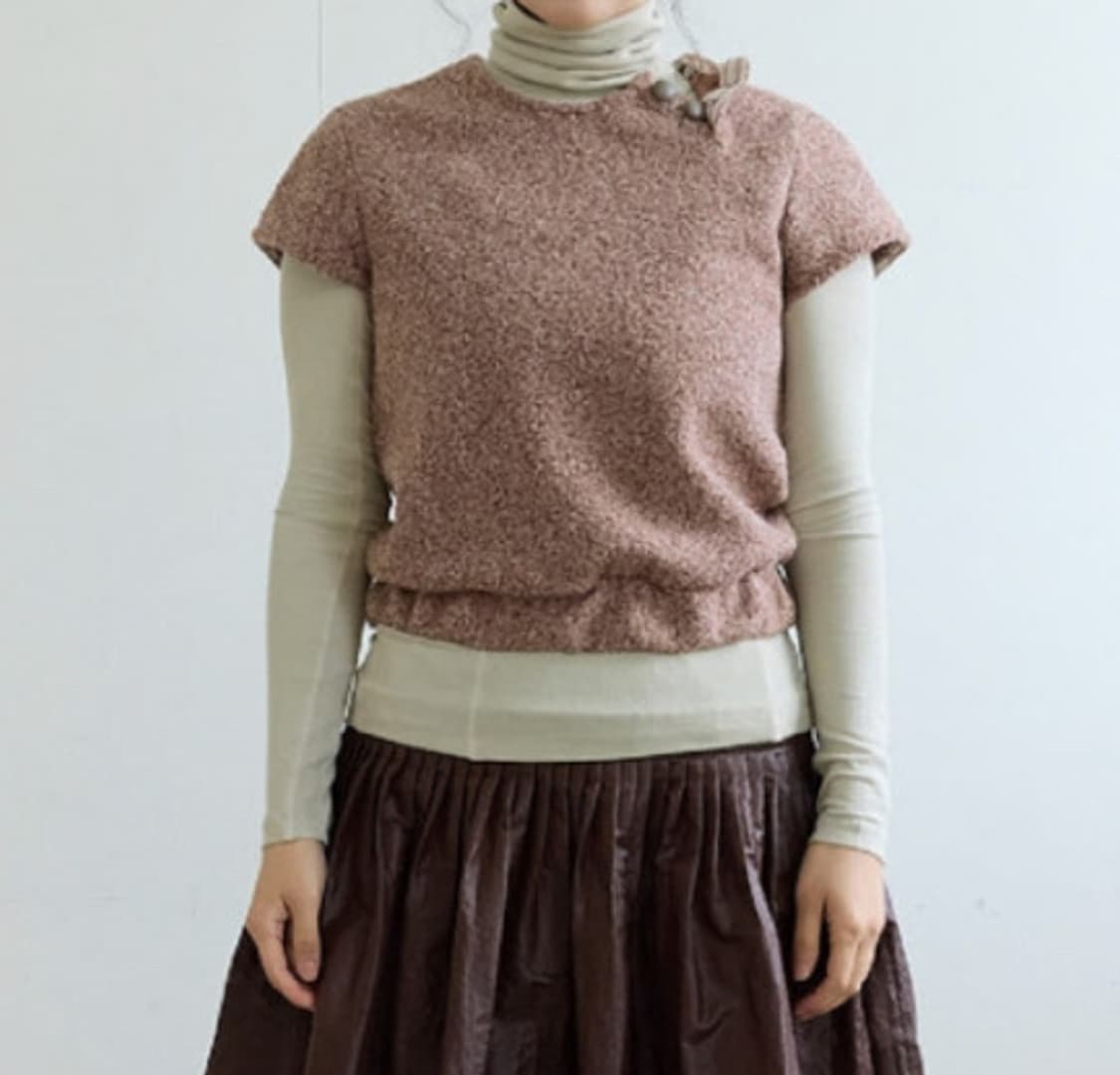 COLOCYNTH Grandmas Button Knit Vest 상품이미지3