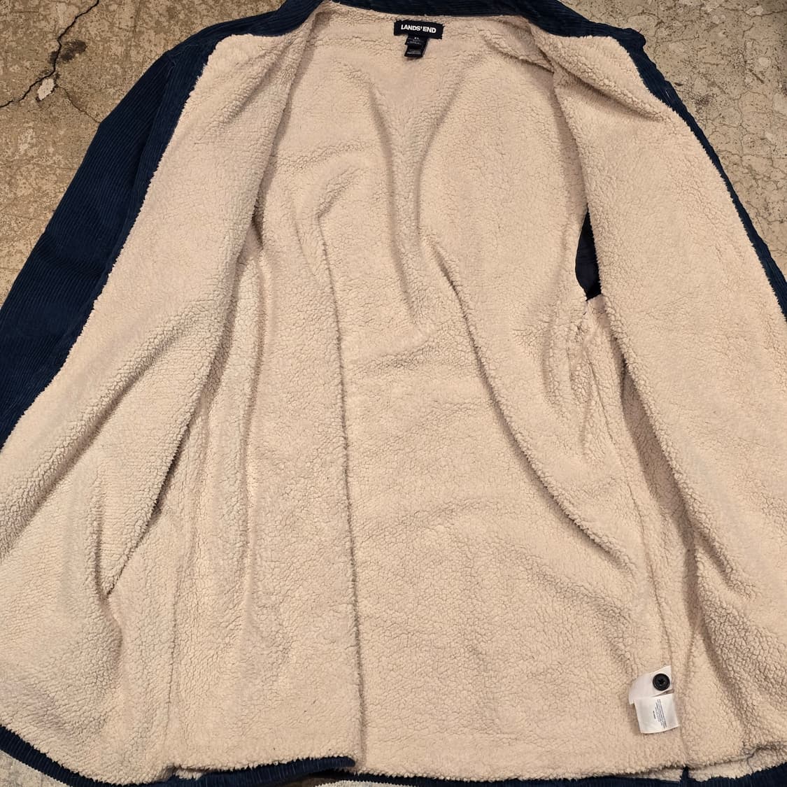 Lands' End 코듀로이 셰르파 안감 셔츠형 자켓 상품이미지5