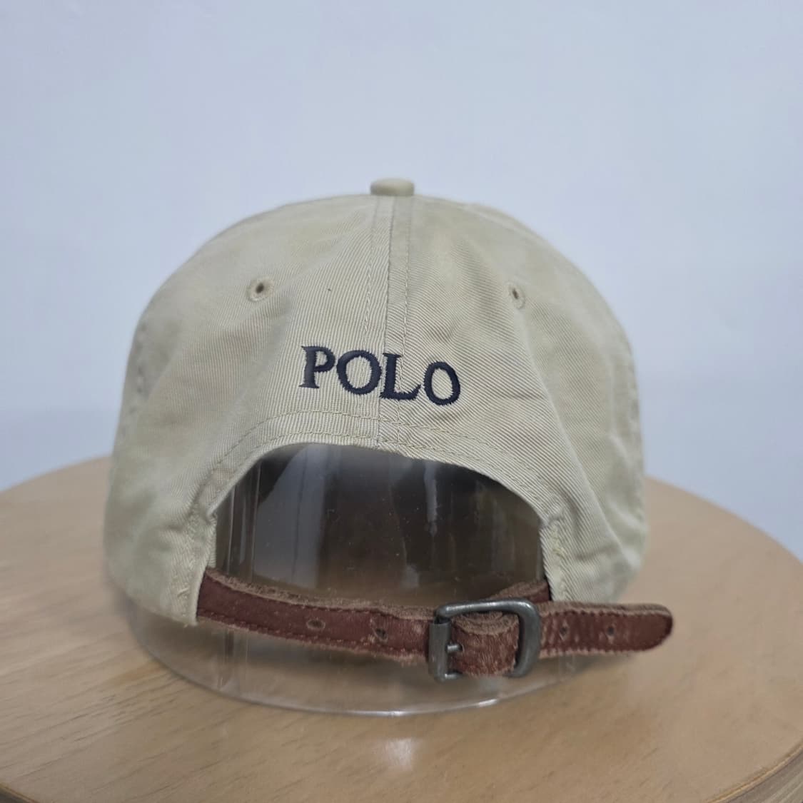 폴로 랄프로렌 베이지 볼캡 모자 가죽 스트랩 상품이미지4