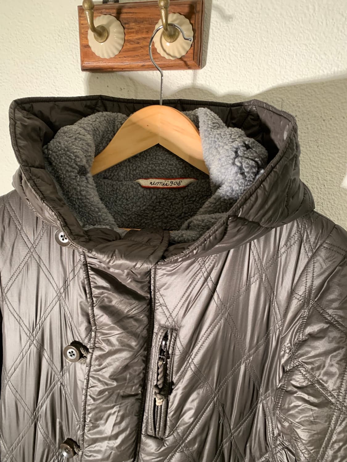 45rpm 보아 사선버튼 다운 퀼팅 패딩 상품이미지8