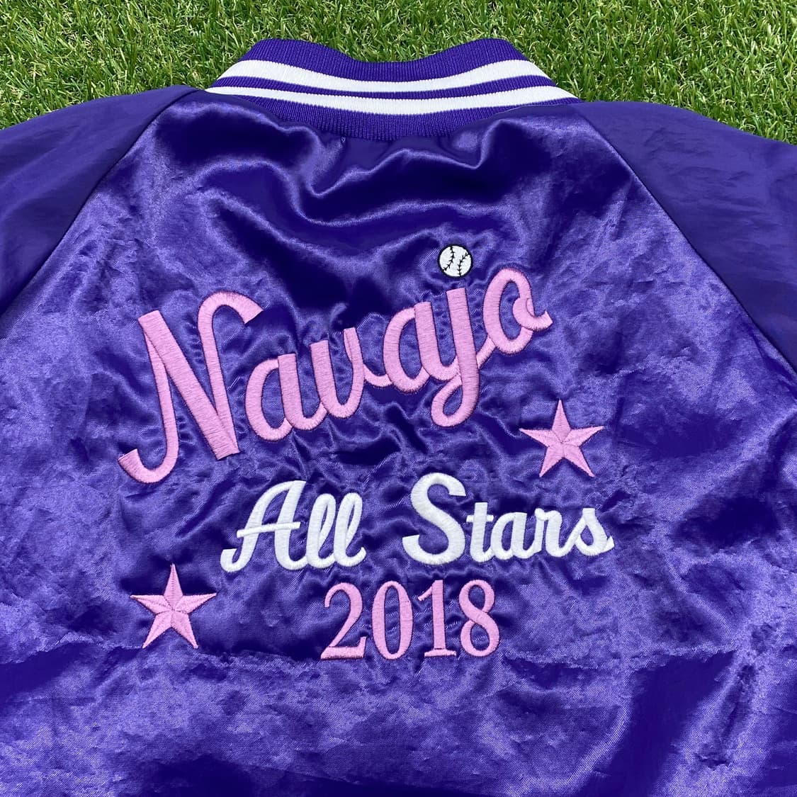 90s 미국빈티지 사틴 봄버자켓 상품이미지2