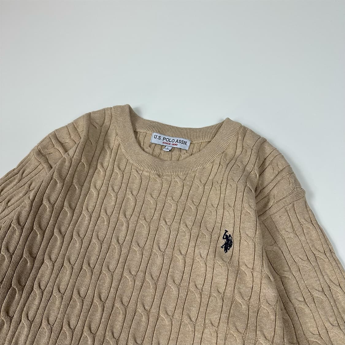 POLO ASSN 케이블 니트 상품이미지3