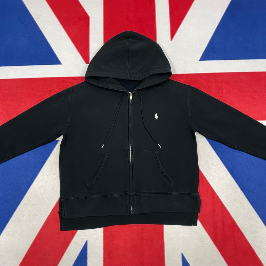 폴로 오버핏 후드집업 여성 M  상품이미지2