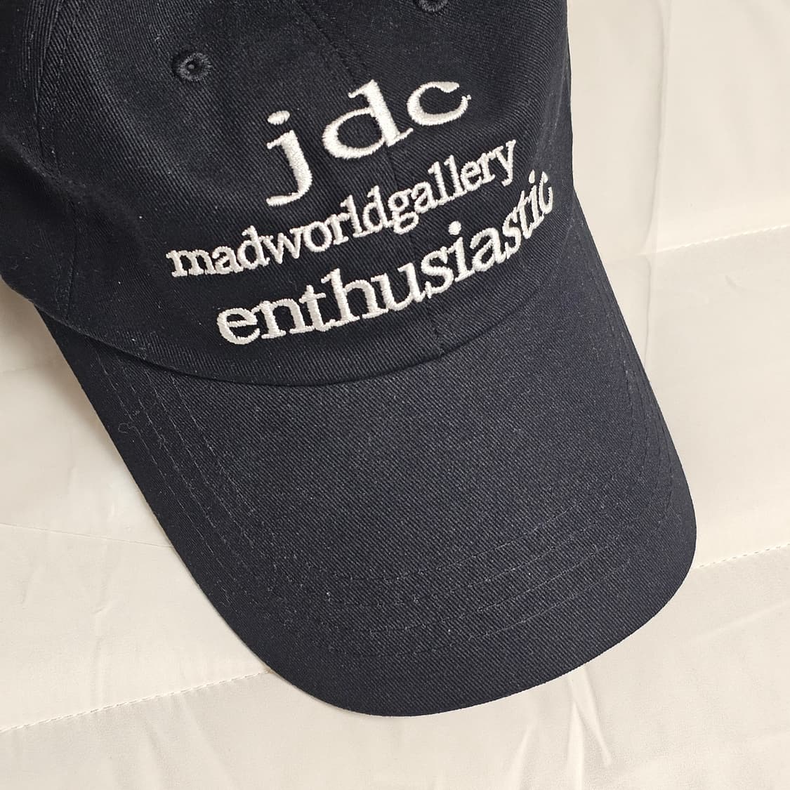 제이든척 jdc 자수 볼캡 모자 블랙 Mad world 2회착 공용 상품이미지7