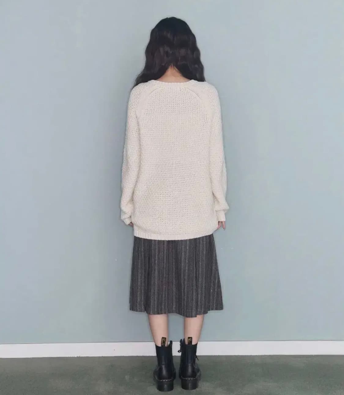 미레코 TURTLE-BUTTON KNIT CARDIGAN IVORY 상품이미지2