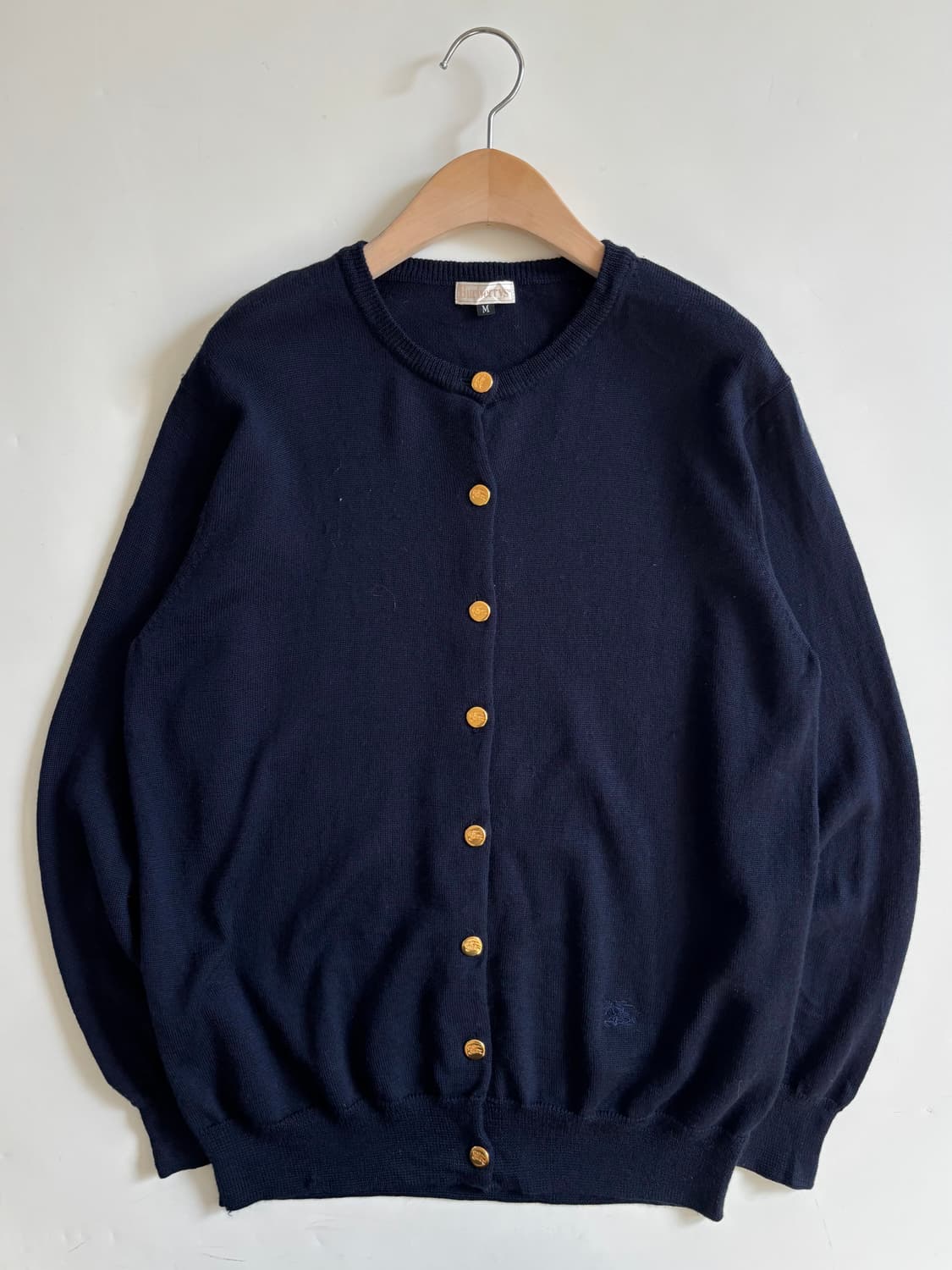 Burberry 버버리 네이비 금장 버튼 가디건  상품이미지1