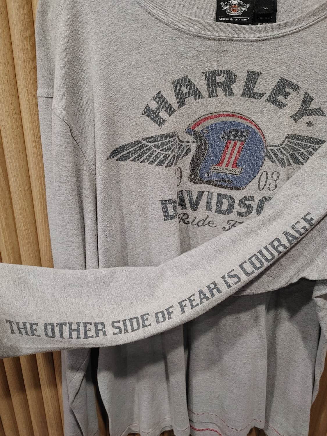 무배) 할리 데이비슨 프린팅 긴팔티셔츠 - 2XL 상품이미지4