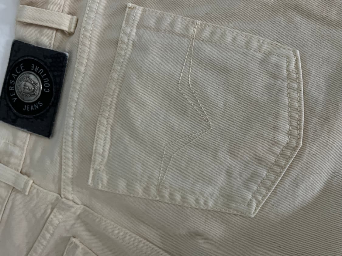 베르사체 정품 아이보리 데님 사이즈31 45 상품이미지7