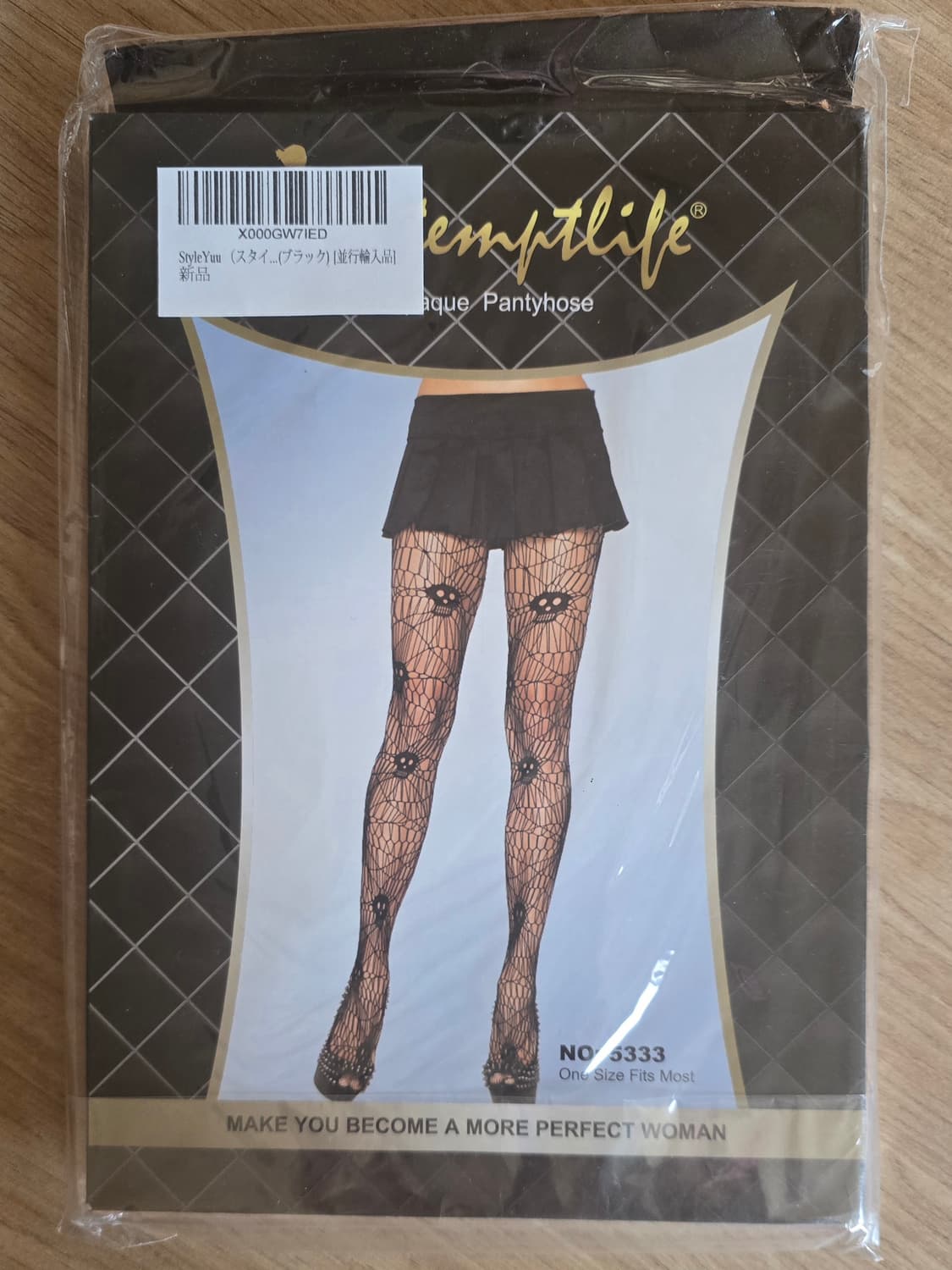 해골스타킹 망사스타킹 고스펑크 고스로리 고딕 지뢰계 그물스타킹 거미줄 상품이미지1