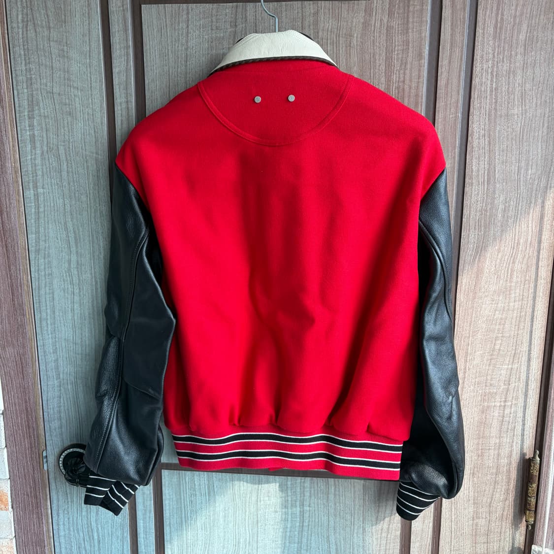 새상품(S)앤더슨벨 로빈 바시티 자켓 레드 상품이미지2