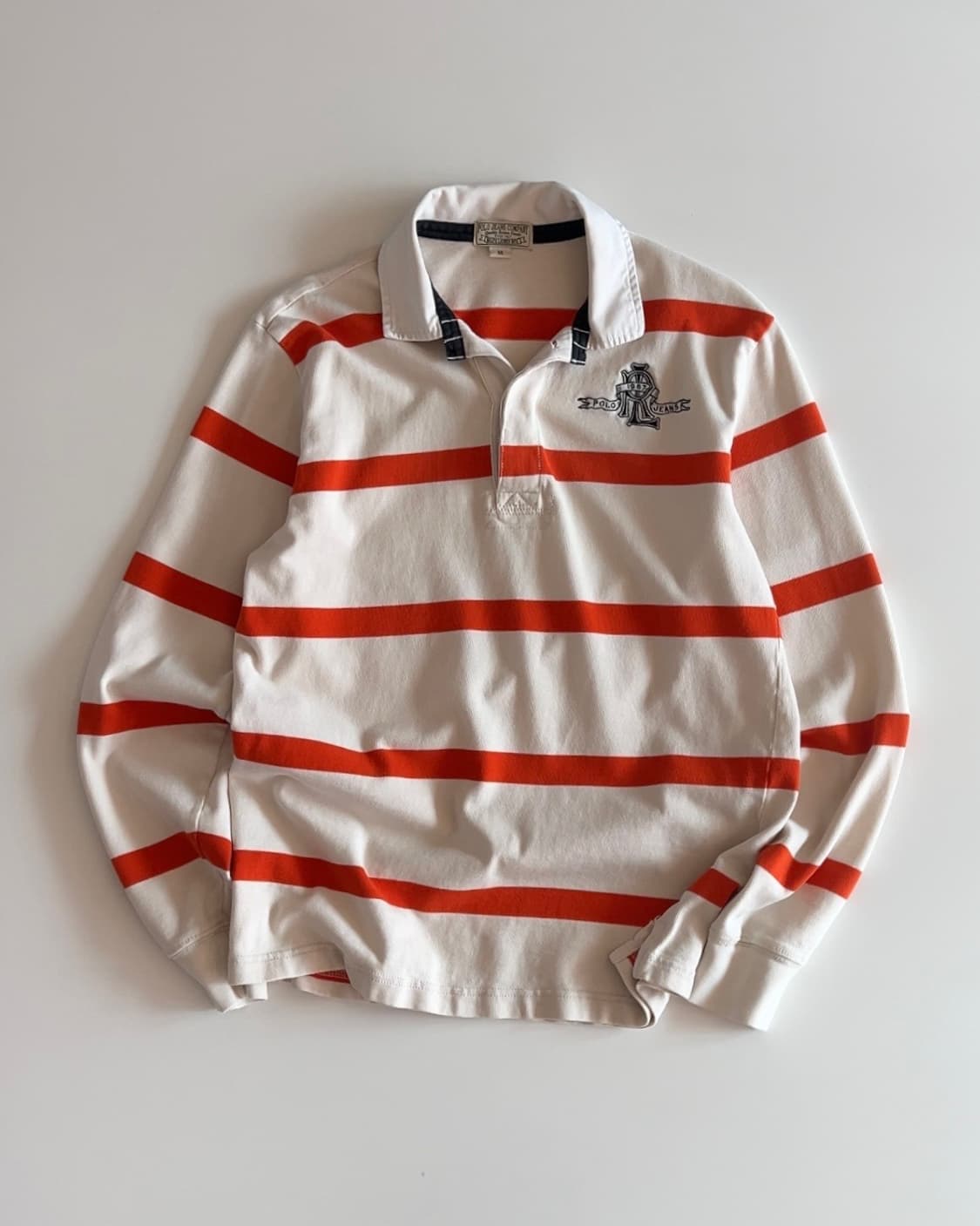 폴로 진스 오렌지 단가라 럭비티 M 상품이미지1