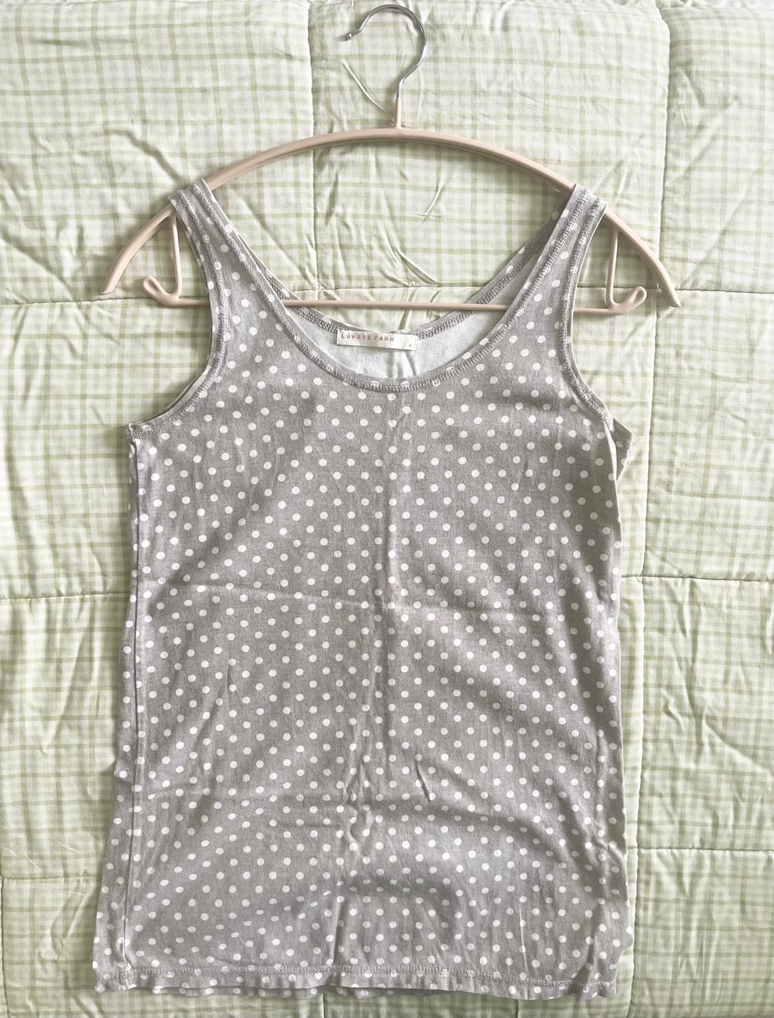 모리걸 빈티지 핀터레스트 도트나시 가디건 set 🤎🤍 상품이미지3