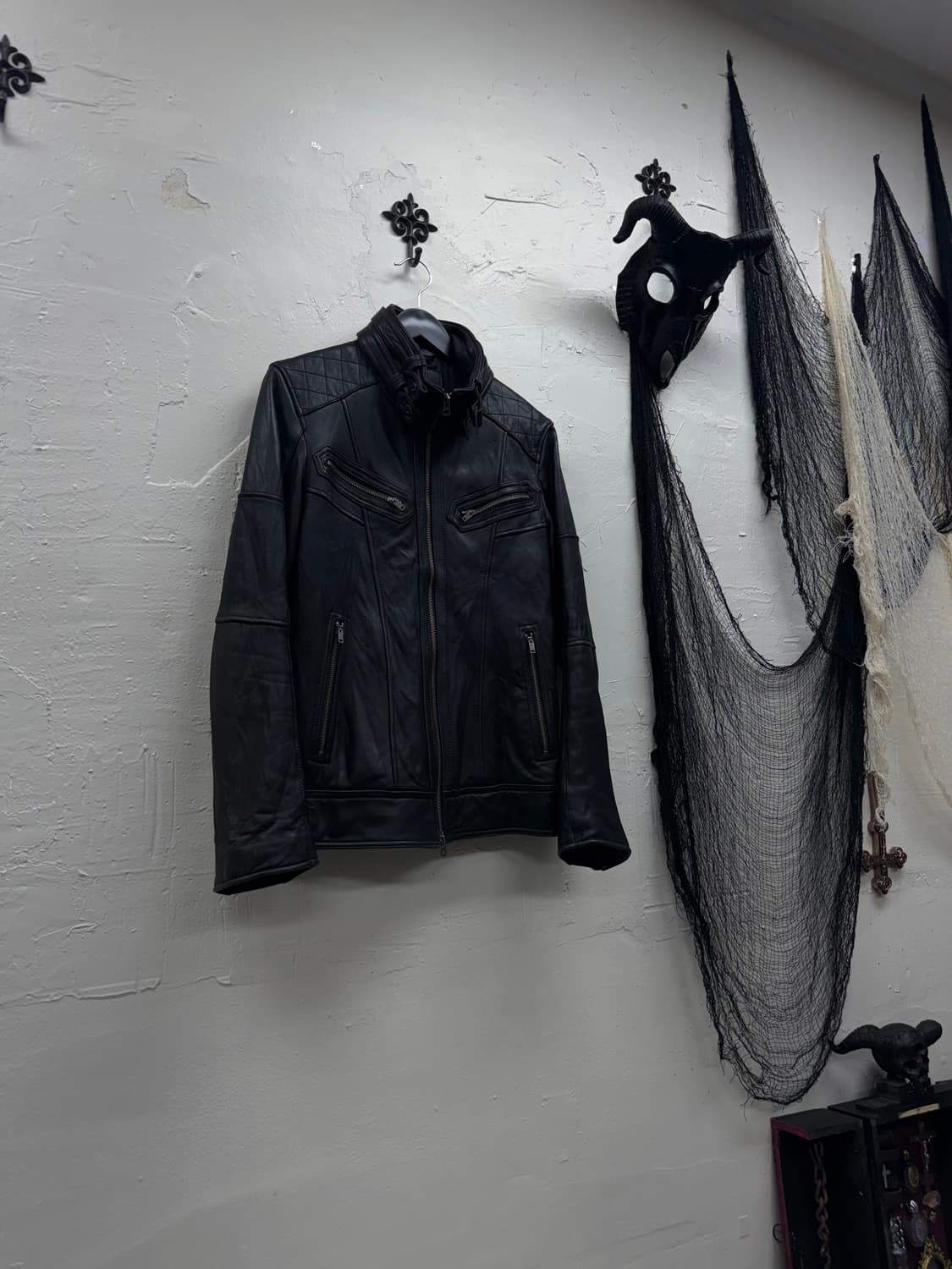 Jackrose 00s leather wolf rider jacket 상품이미지1