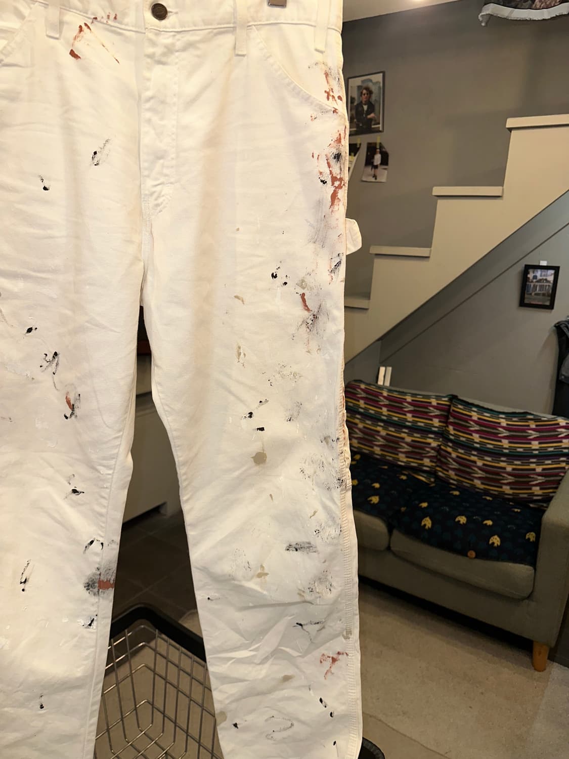 00’s Dickies carpenter painted work pant 상품이미지7