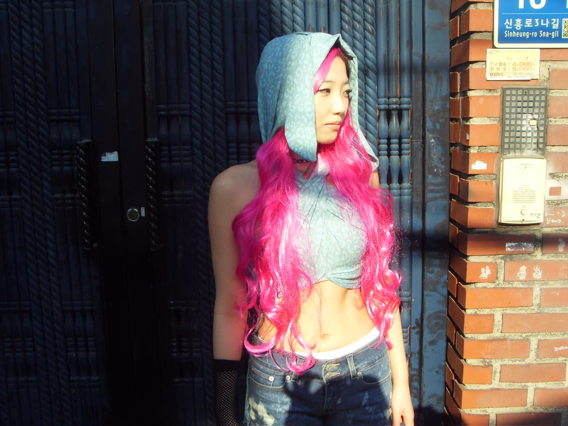 Bunny hoodie scarf (blue) 상품이미지10