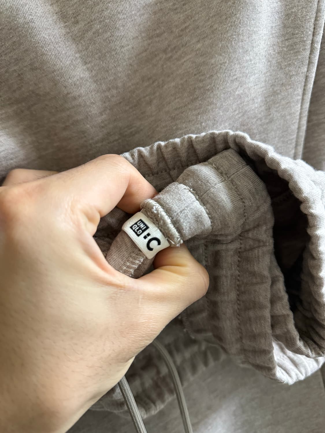 유니클로 C 와이드 스웨트 팬츠 긴기장 xl 31베이지 상품이미지2