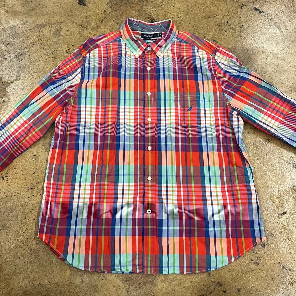 [정품/XL] 노티카 체크 긴팔 셔츠 b18 상품이미지3