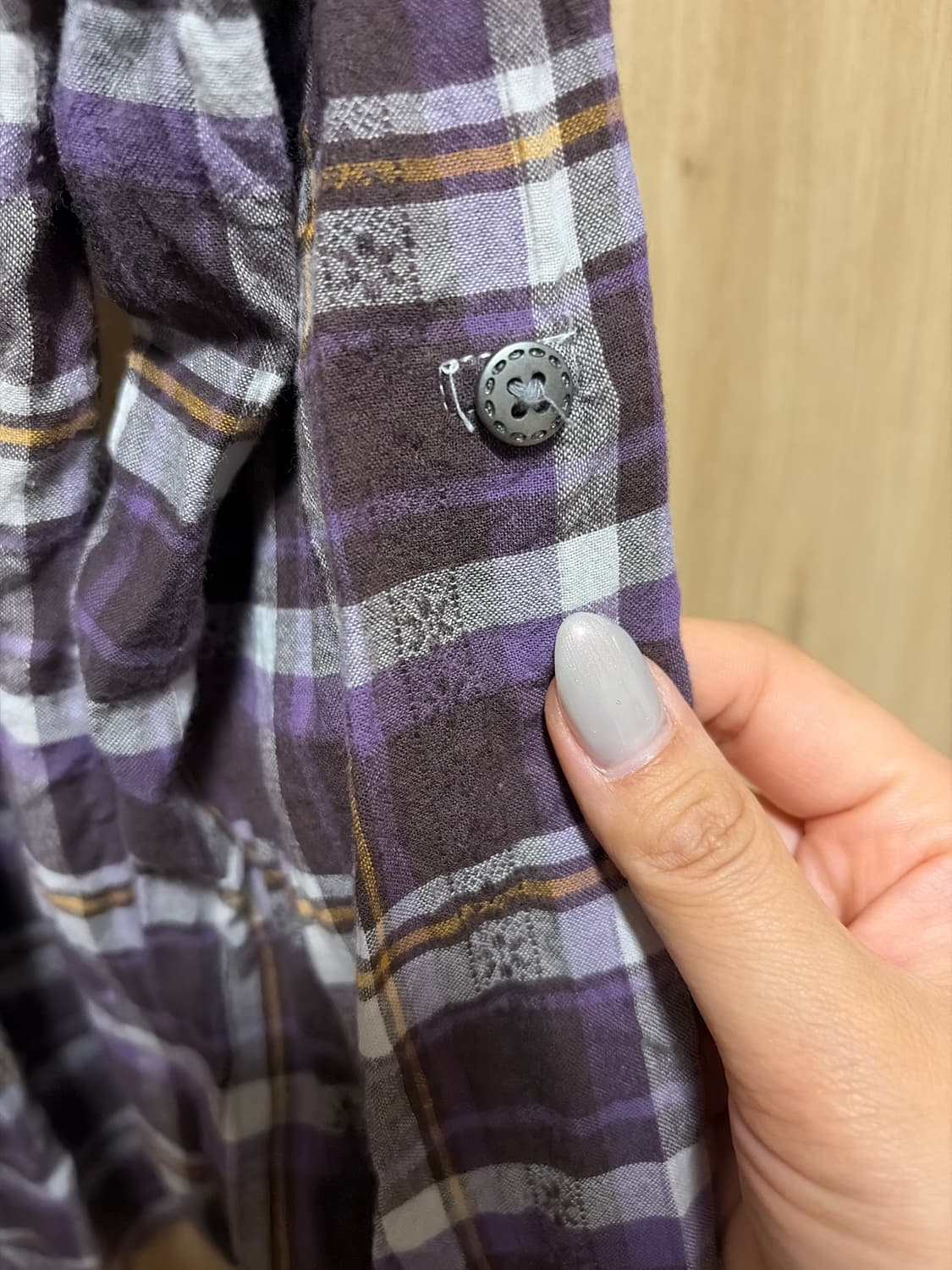 모리걸 레이어드 체크블라우스 셔츠 상품이미지2