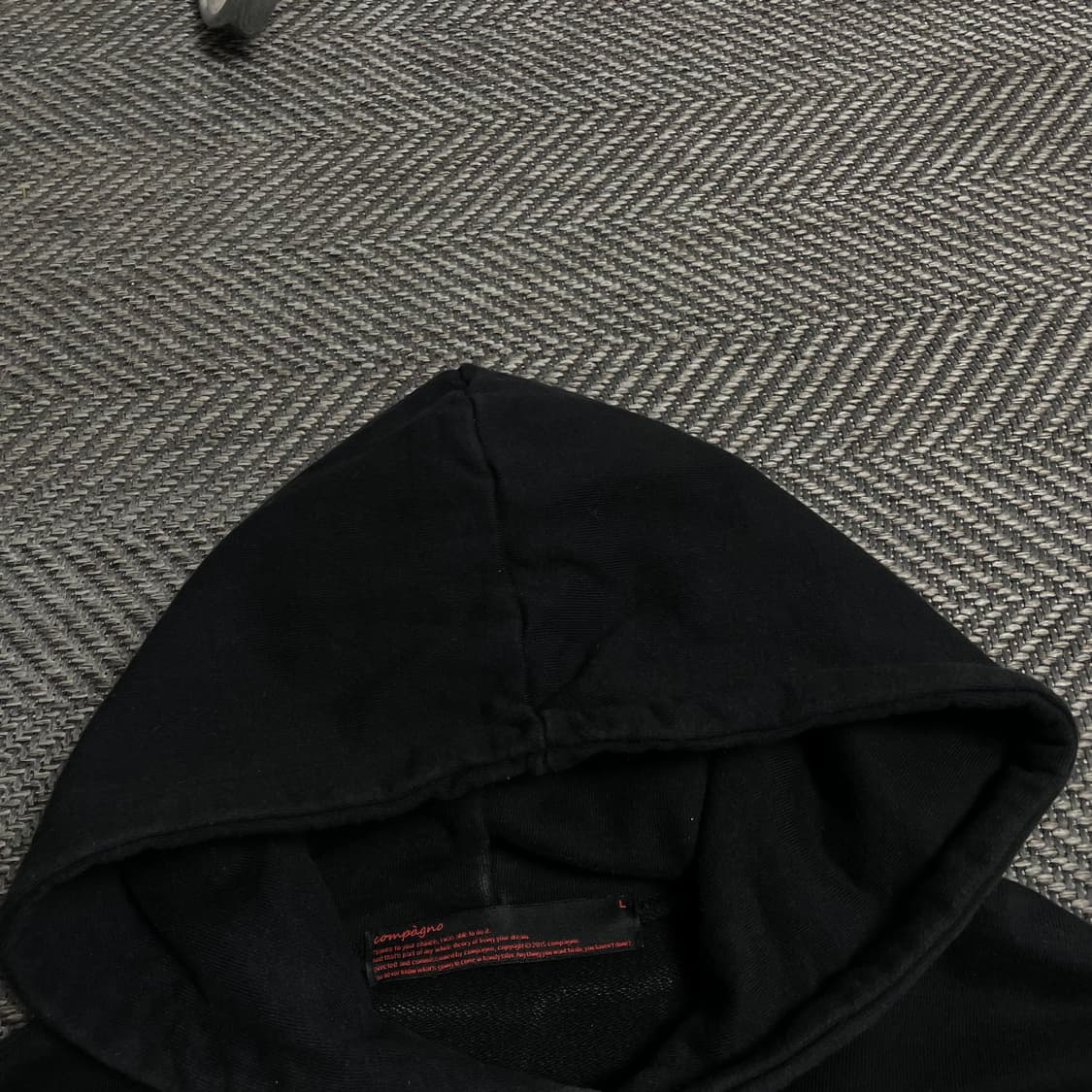 꼼파뇨 광복절 백 프린팅 빅로고 박시핏 후드 티셔츠y 5322 상품이미지7