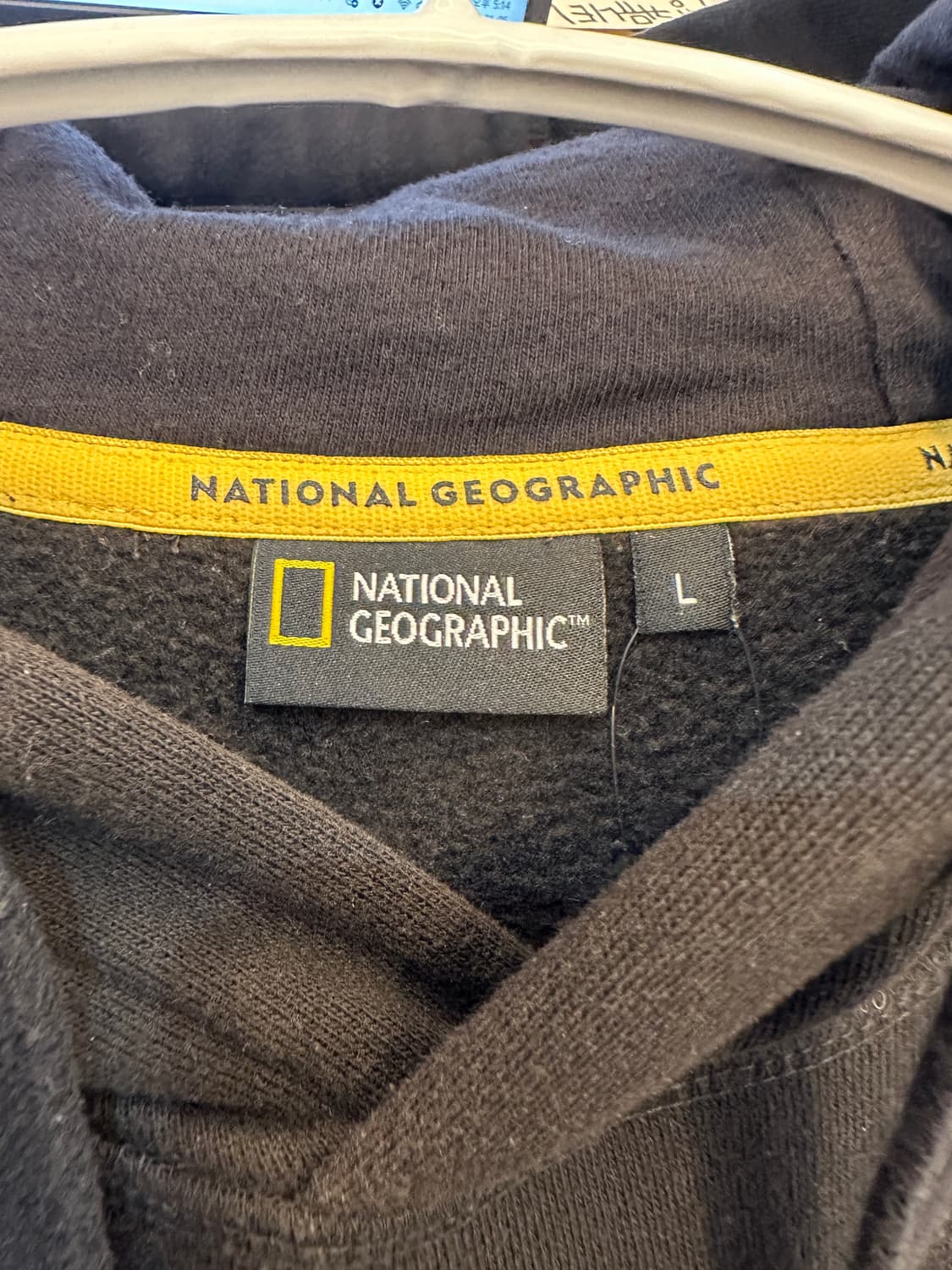 L) 내셔널 지오그래픽 블랙 기모 후드티 상품이미지3