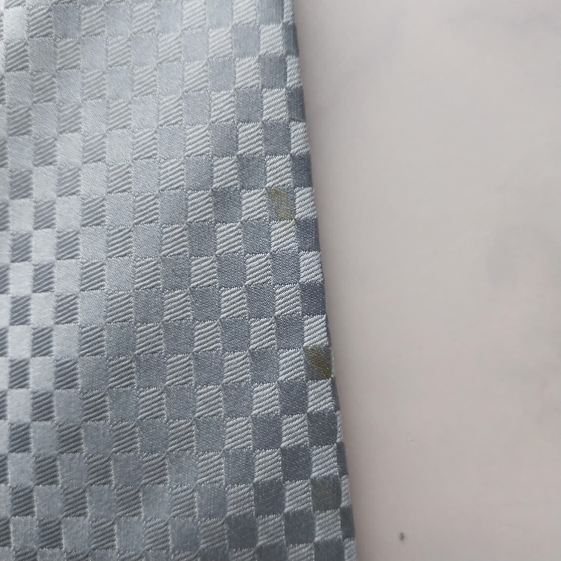 루이비통 실크 스카이 블루 자카드 넥타이 9cm B등급 K2085 상품이미지7