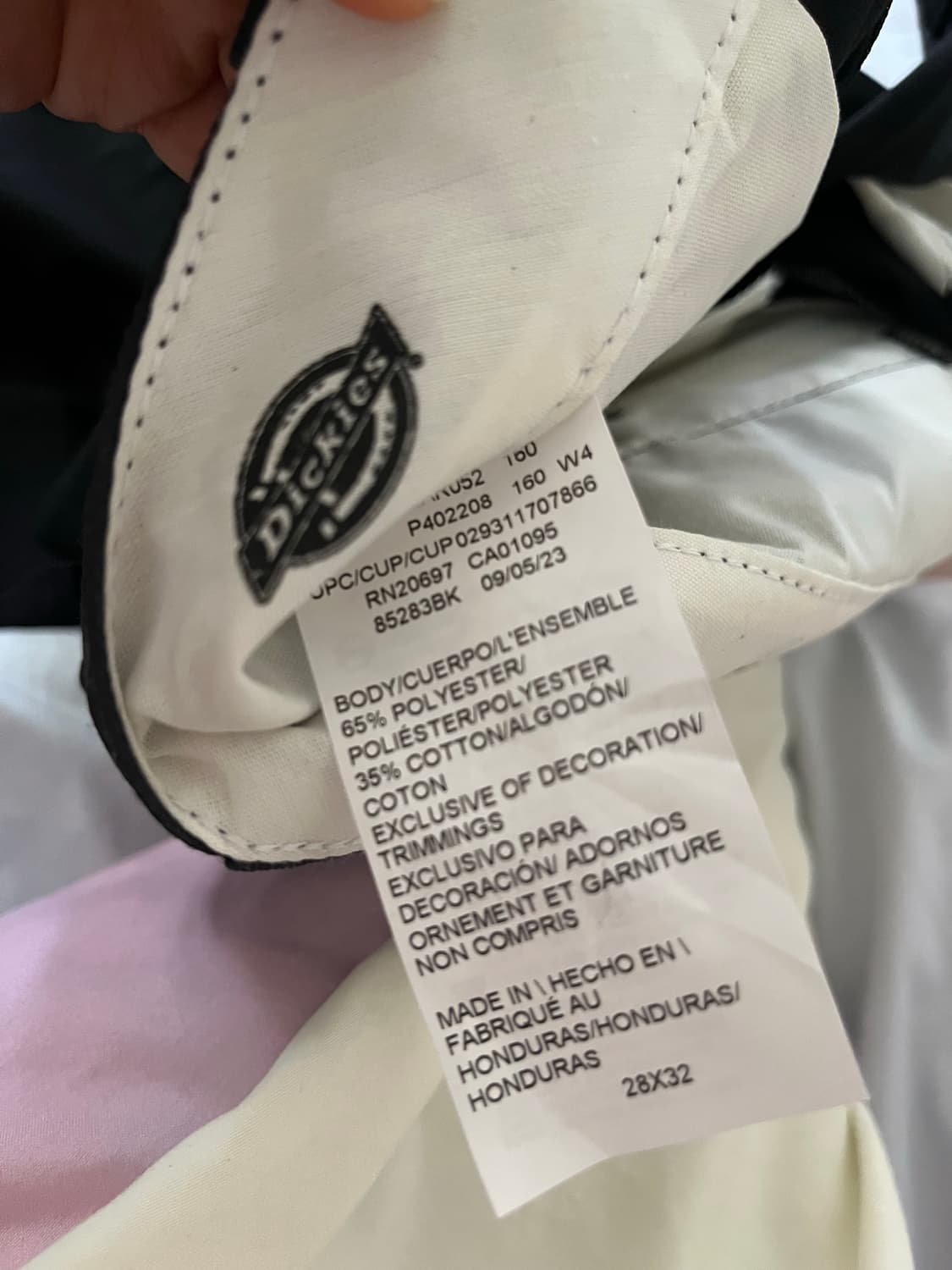 디키즈 루즈 핏 더블니 워크 팬츠 블랙 상품이미지7