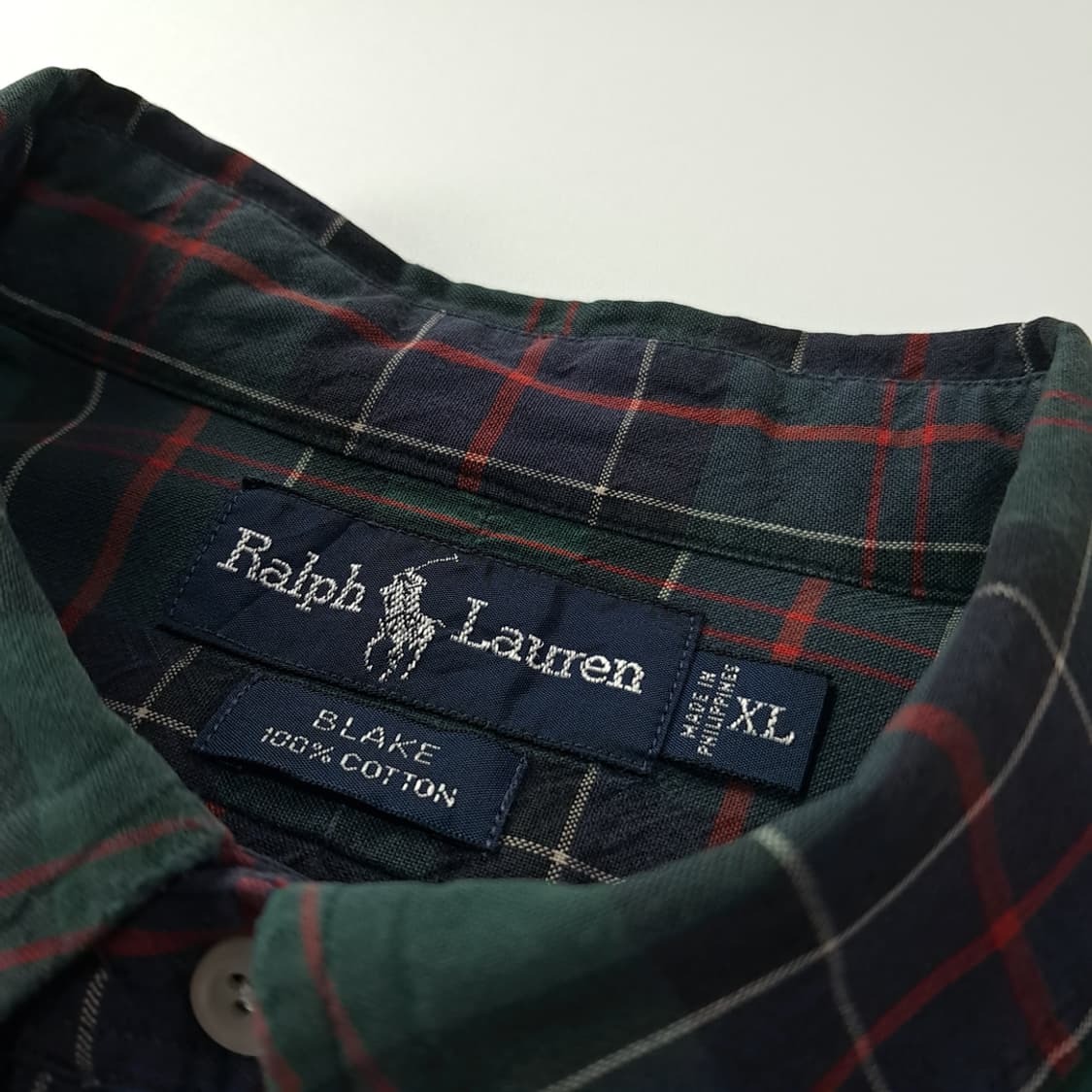 CK307 XL 폴로 90s 클래식 타탄체크 레드포니 셔츠 상품이미지3