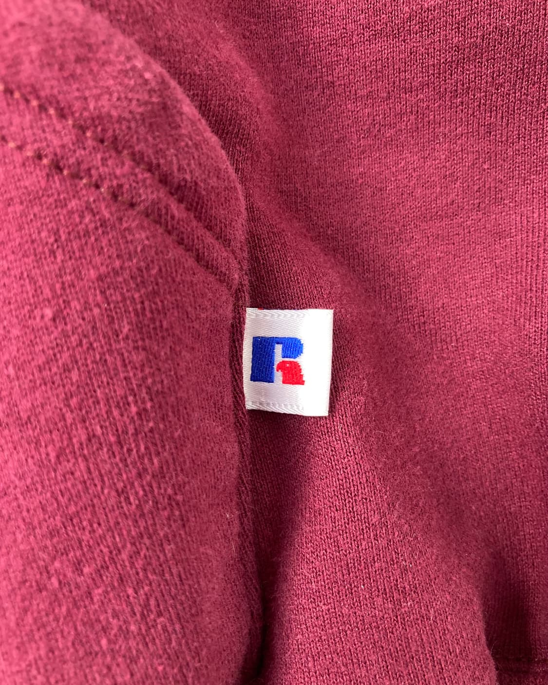 90s Russell Zip Up Hoodie (burgundy) 상품이미지5