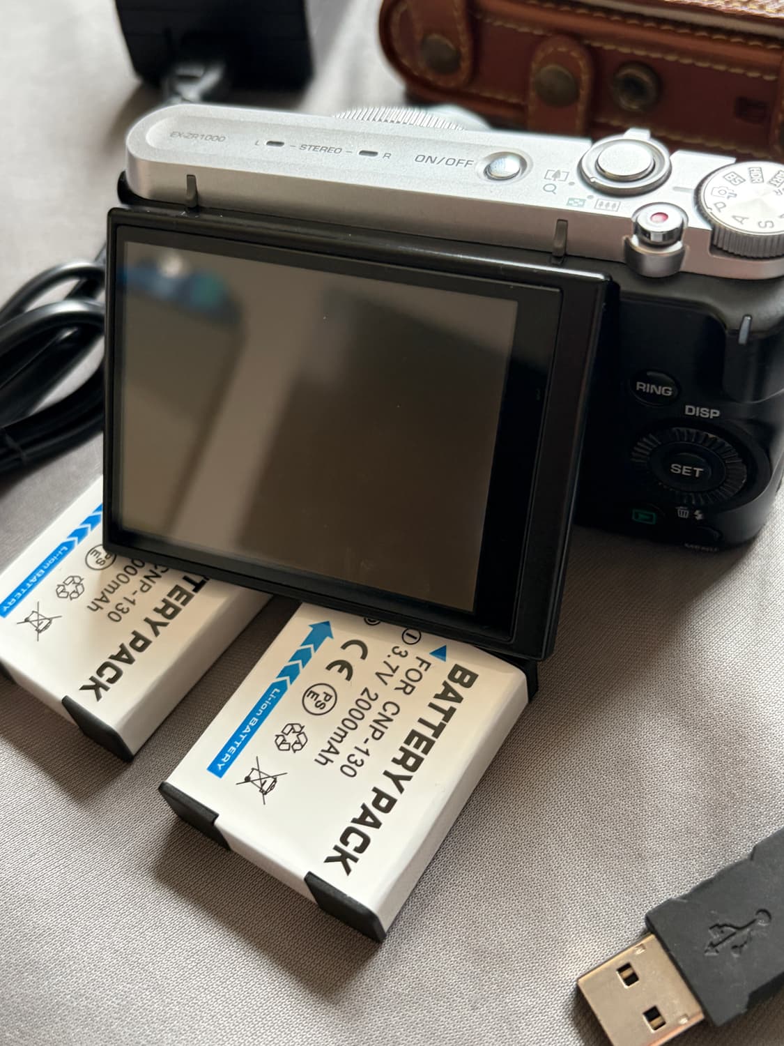 (틸트/작례) Casio zr1000 디스플레이 고장 디지털카메라 상품이미지2