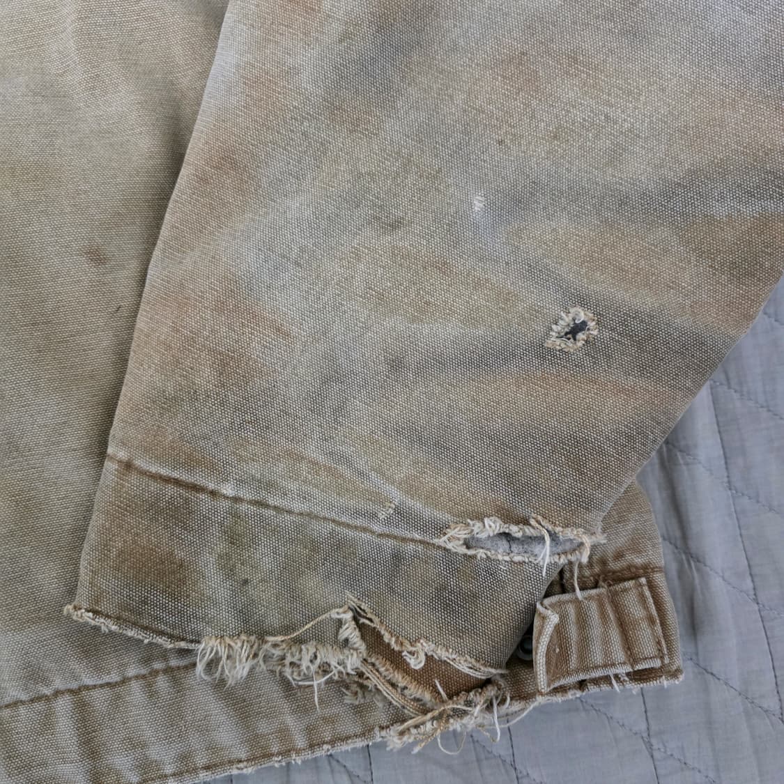 [2XL] 00s 빈티지 칼하트 J97 BRN 트래쉬드 디트로이트 자켓 상품이미지7