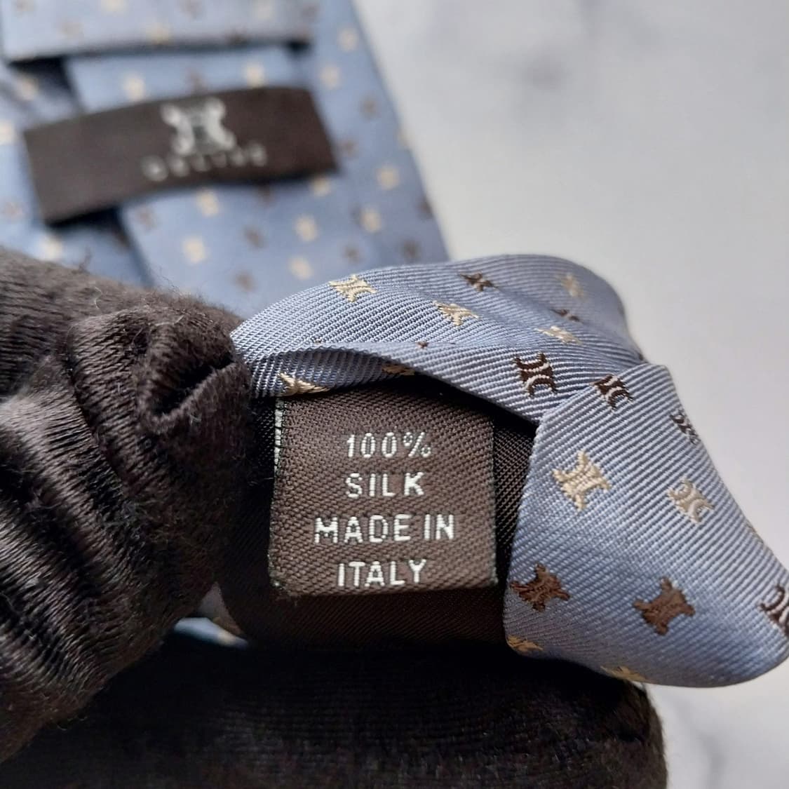 셀린느 실크 트리오페 자수 넥타이 9.1cm A~B등급 K2087
 상품이미지6