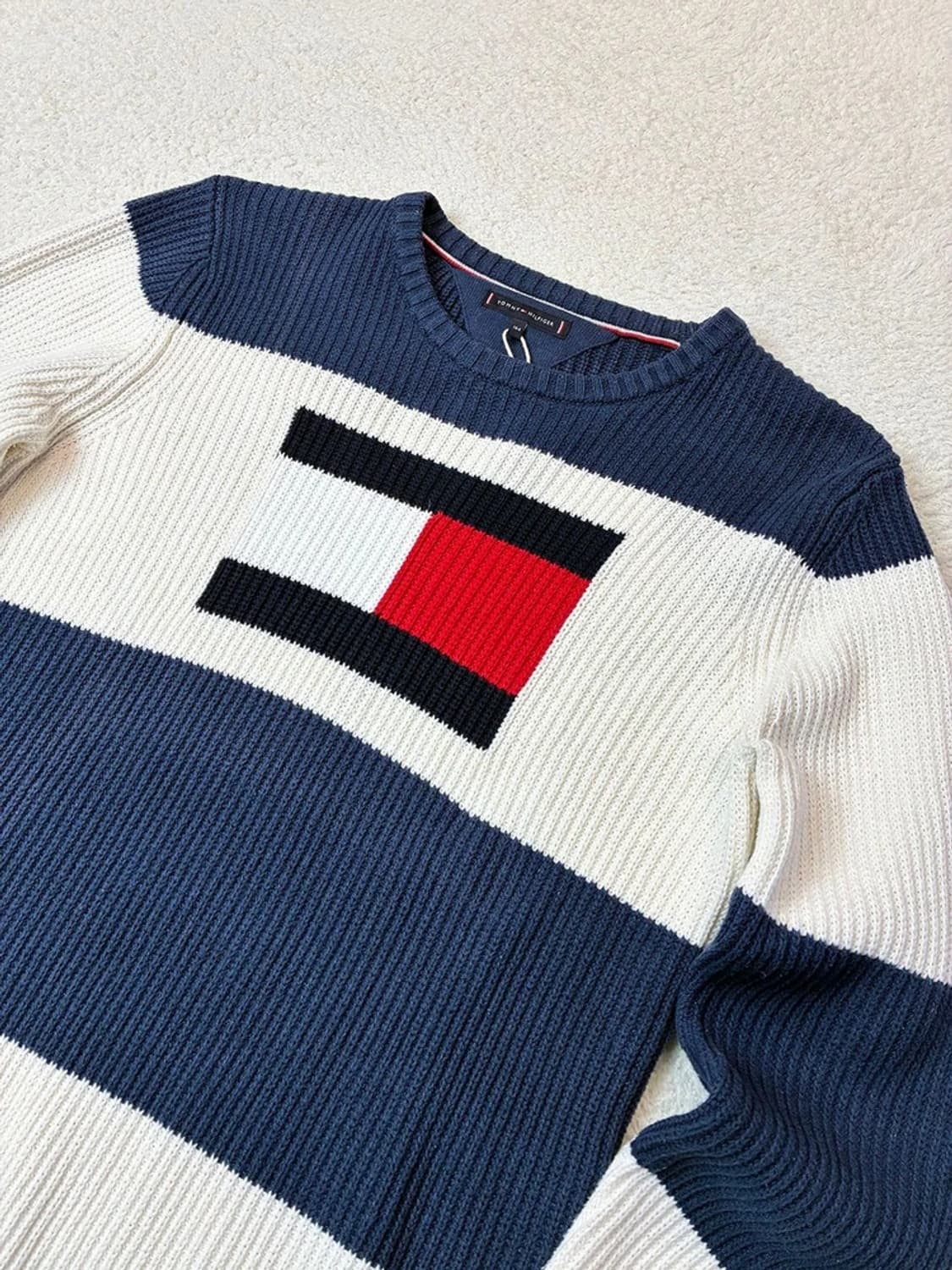 타미힐피거 스트럭처 플래그 크루넥 스웨터 PN6115    상품이미지2