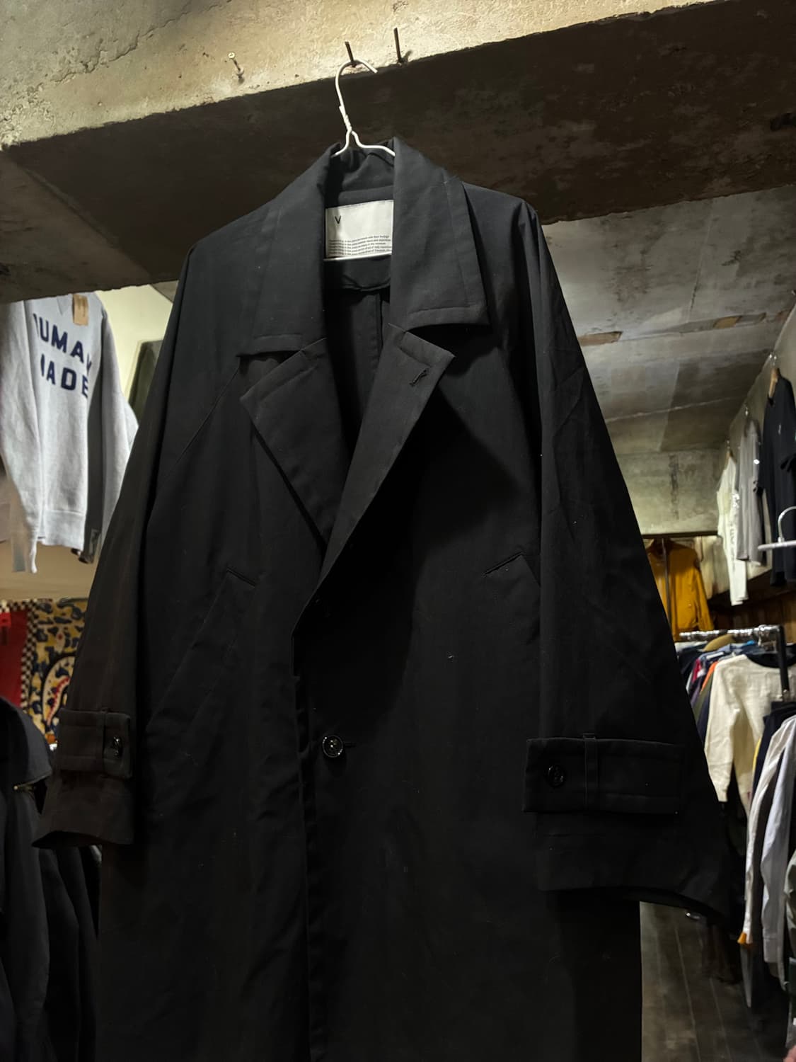 VOAAOV 22AW 보아브 리사이클 레이온 롱 코트 상품이미지2