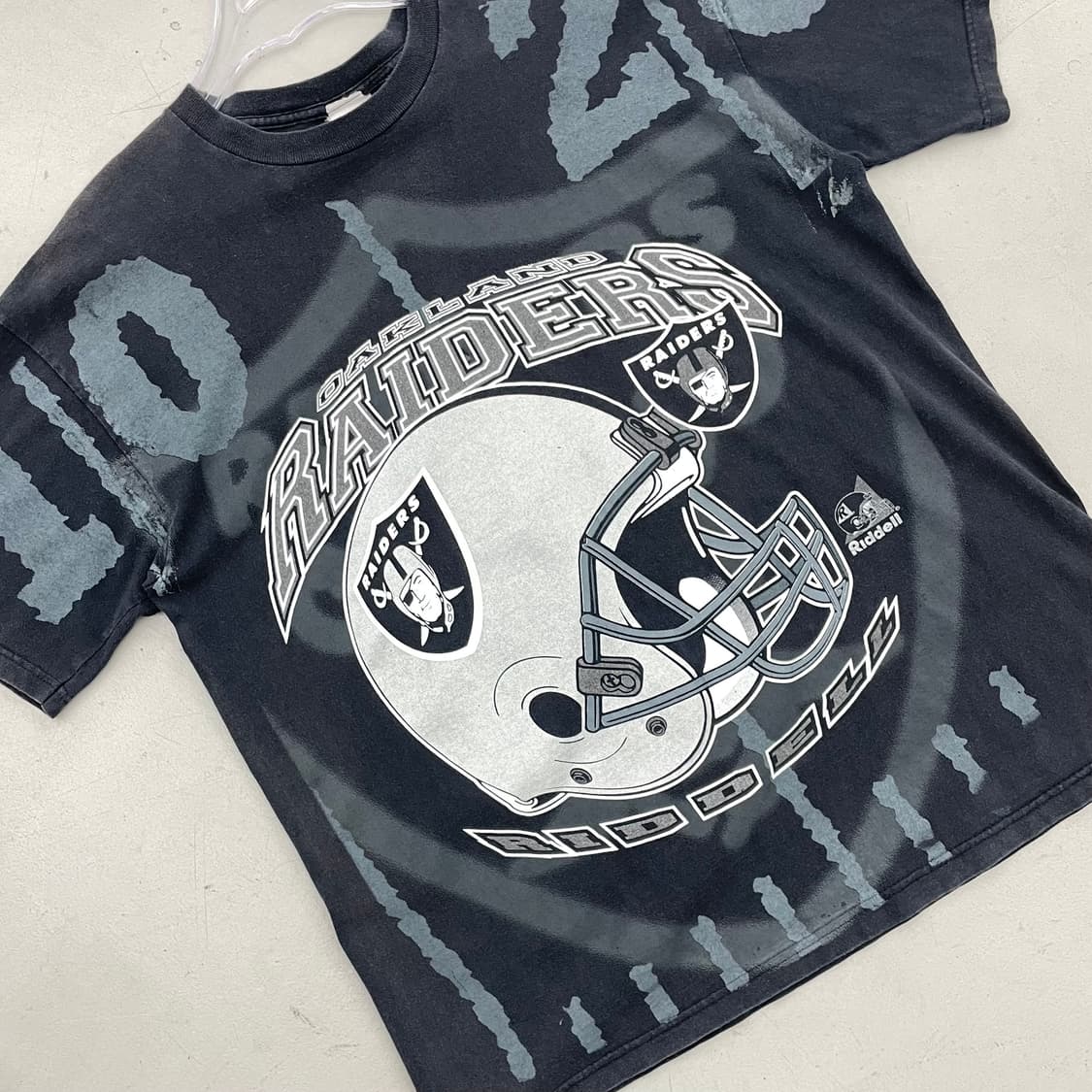 VINTAGE RIDDLE USA Raiders big logo Tshi 상품이미지2