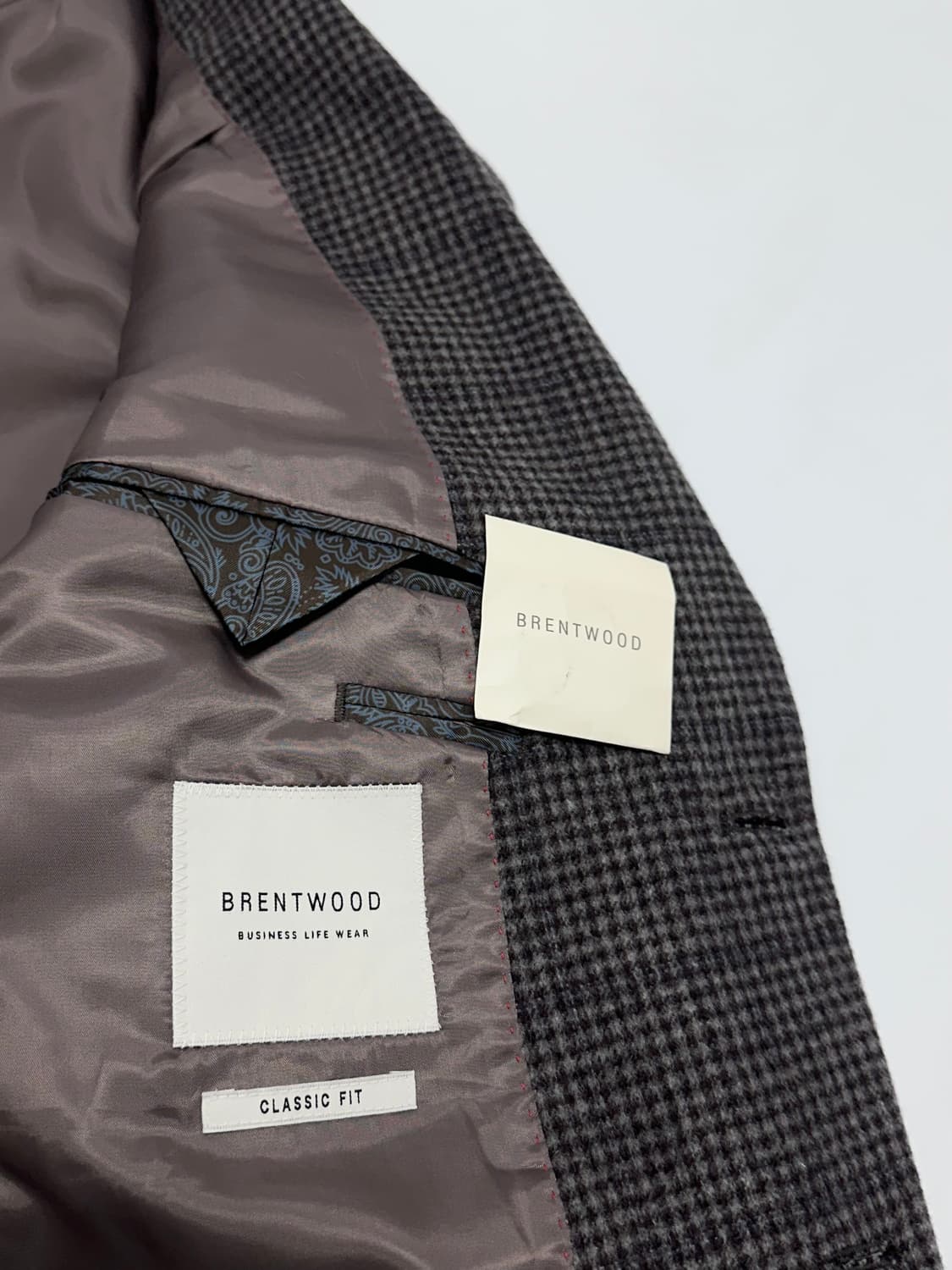 Brentwood 브렌우드 체크 투버튼 모직 블레이저 자켓 상품이미지9