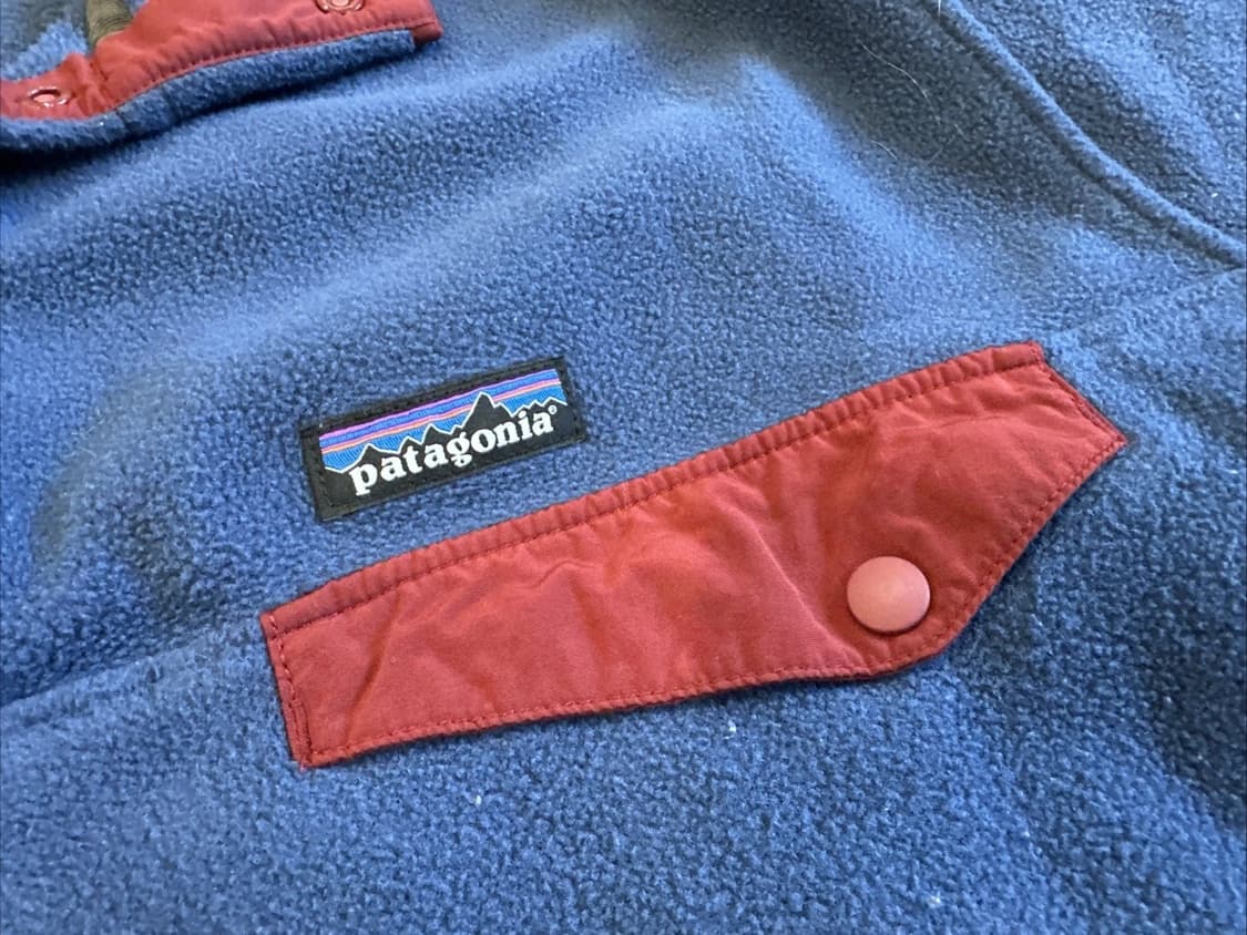 19SS 파타고니아 신칠라 스냅-T 블루/버건디 상품이미지2