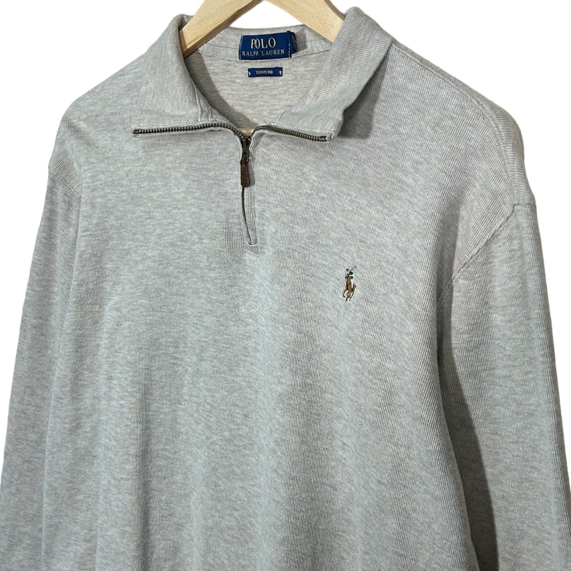 폴로 랄프로렌 아이보리 반집업 스위터 XL  상품이미지6
