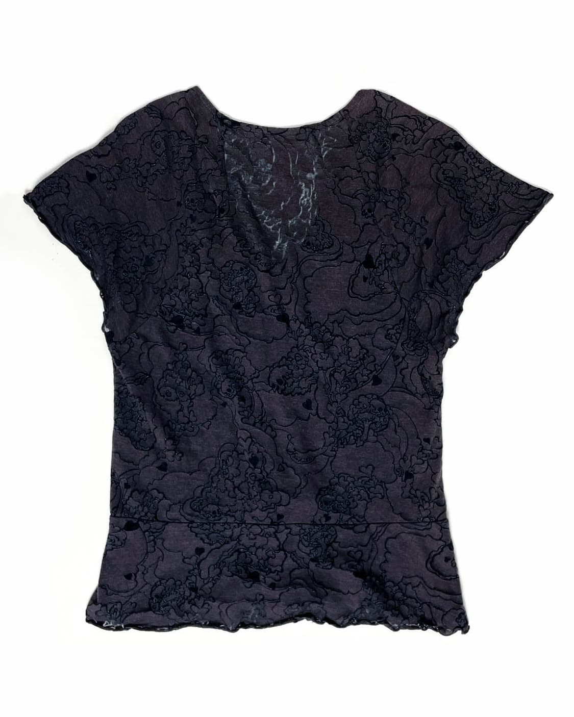 Hysteric Glamour 해골 시스루 티셔츠  상품이미지2
