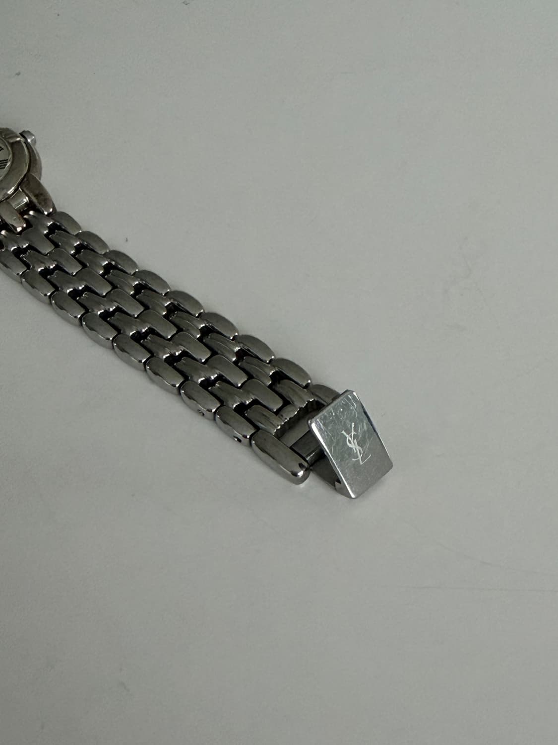 [YSL] Round blue hands metal watch 상품이미지10