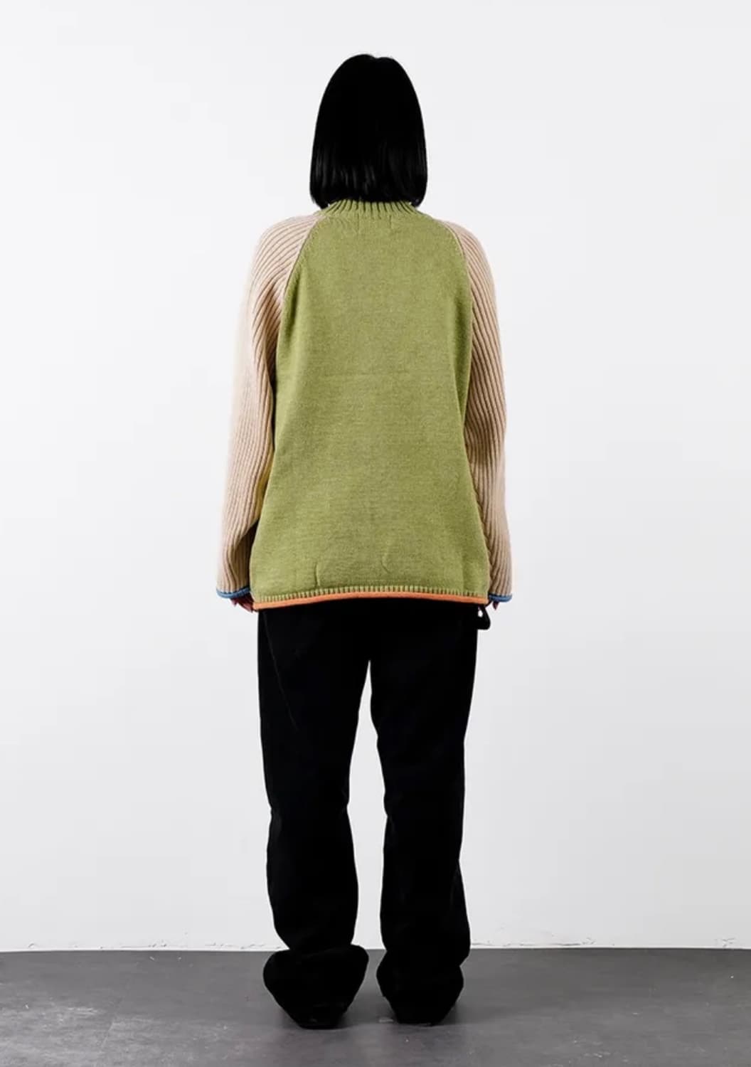 유쓰배쓰 STAR ZIP UP ANORAK KNIT_LIGHT GREEN 상품이미지8