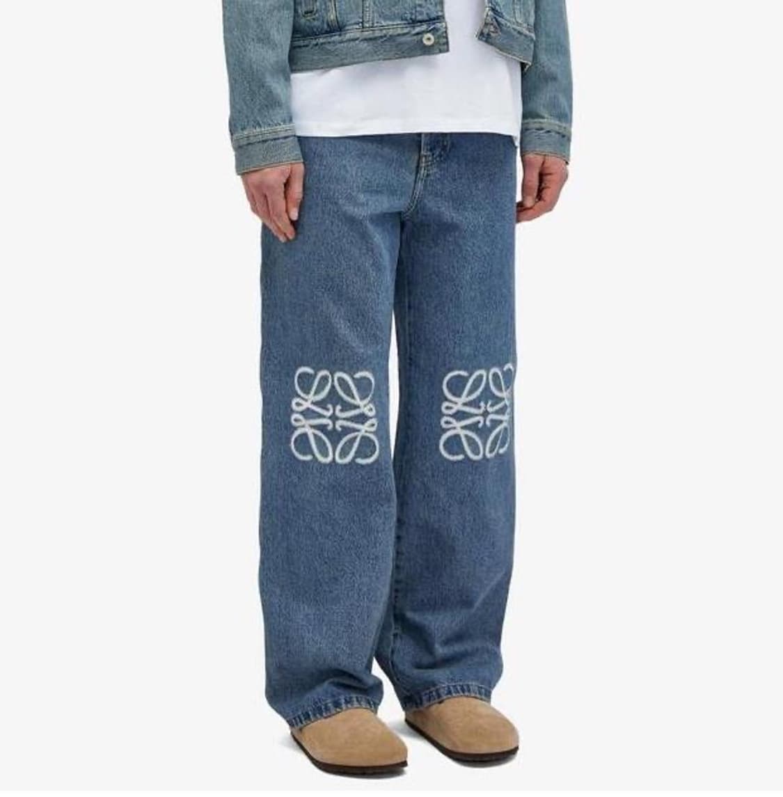 로에베 아나그램 데님팬츠 미드블루 택달린 새상품 46사이즈 상품이미지2