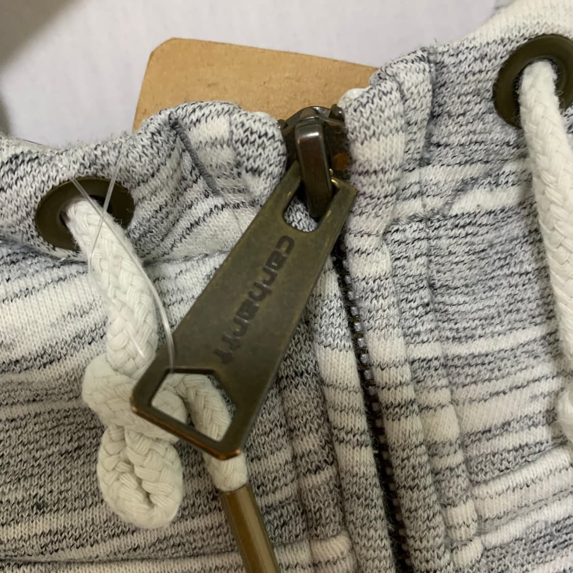 칼하트 스트라이프 하프집업 반집업 후드티 그레이 XXL 빈티지 상품이미지3