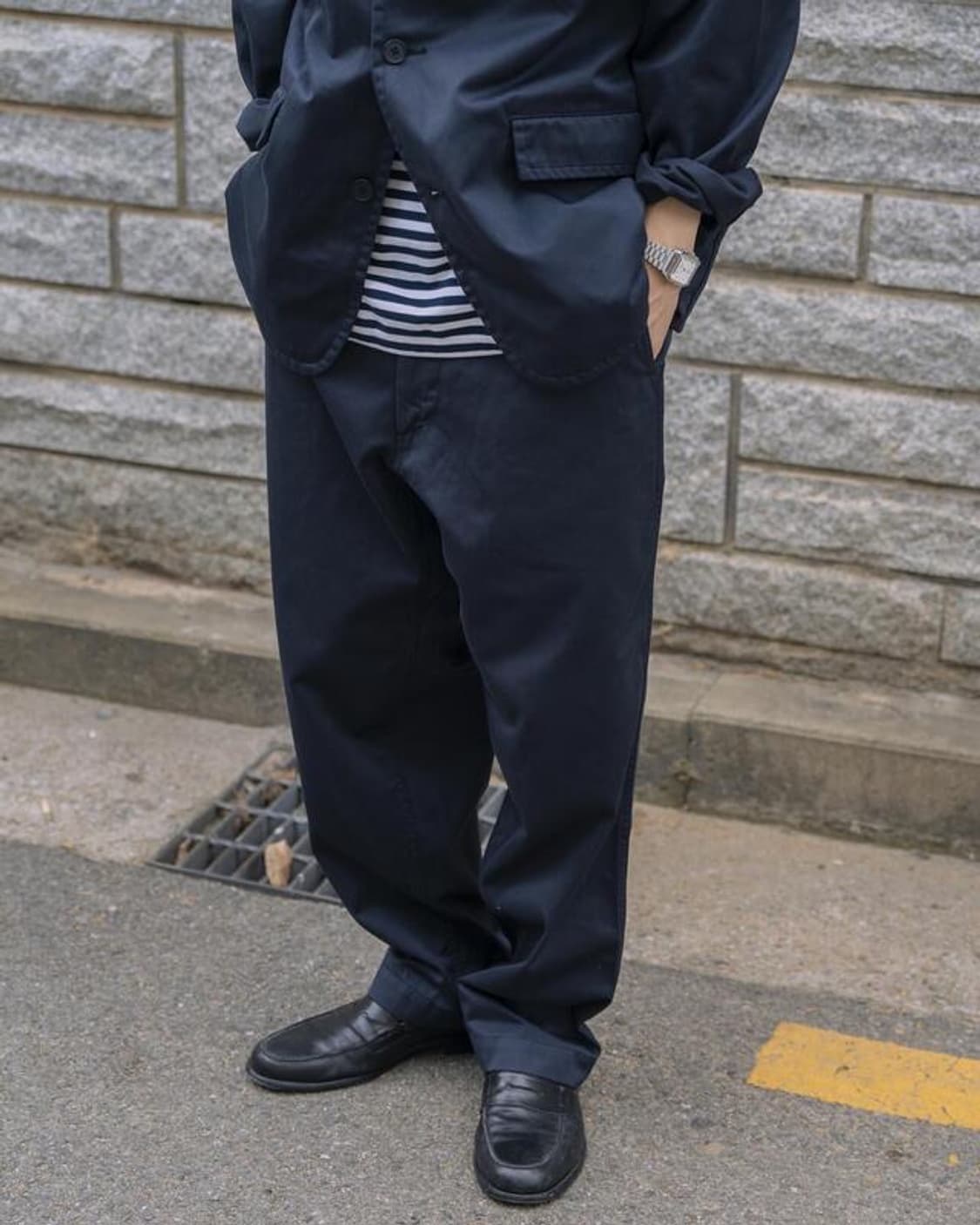 [L,34]나나미카 네이비 치노 셋업 상품이미지9