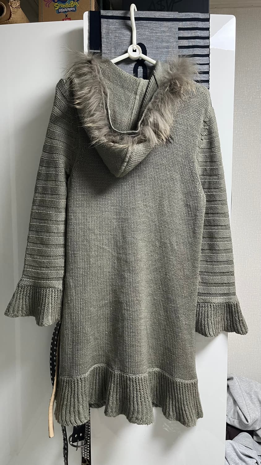 퍼 리본 가디건 상품이미지3