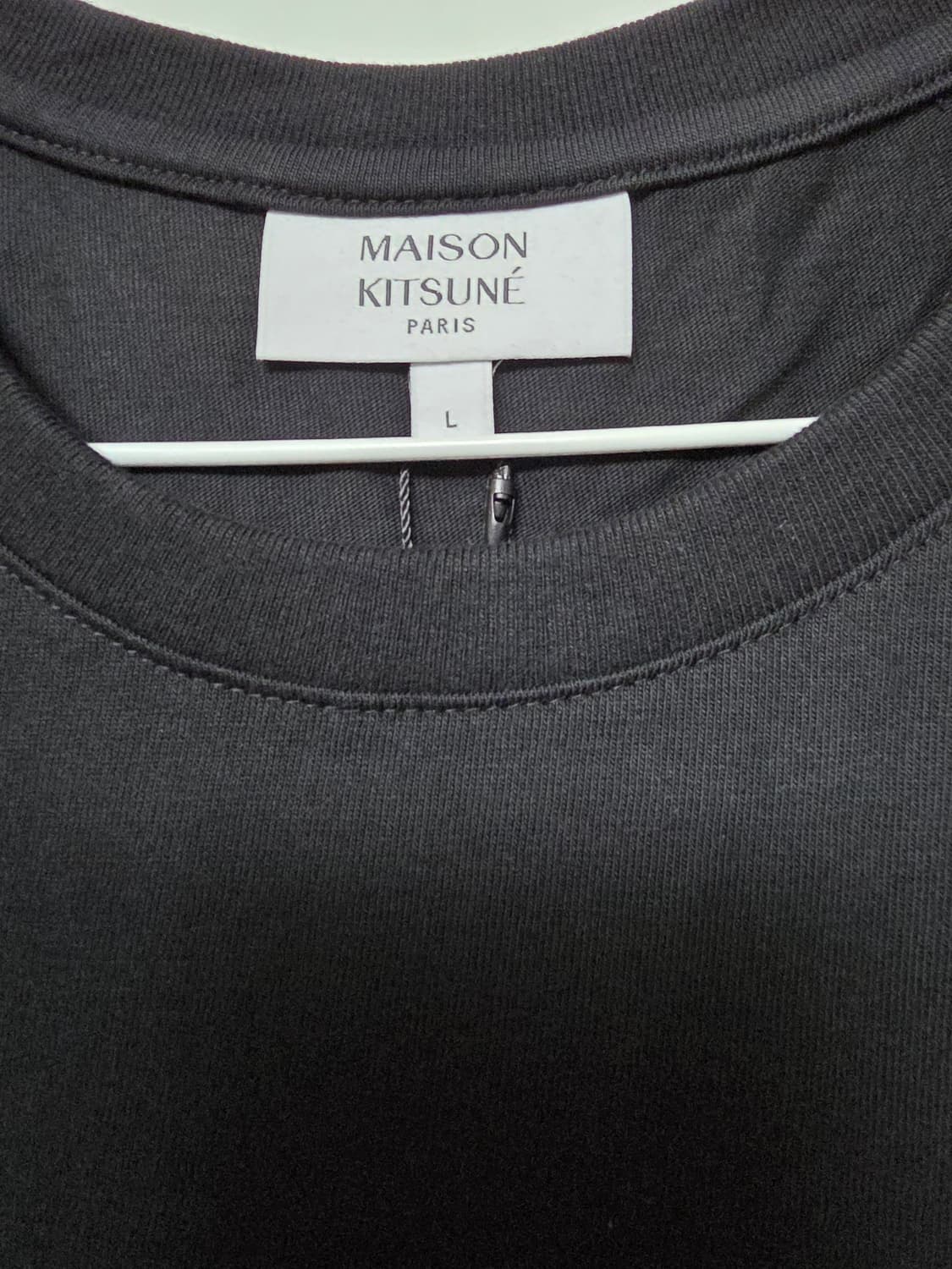 메종키츠네 반팔티셔츠 블랙 라지 상품이미지3